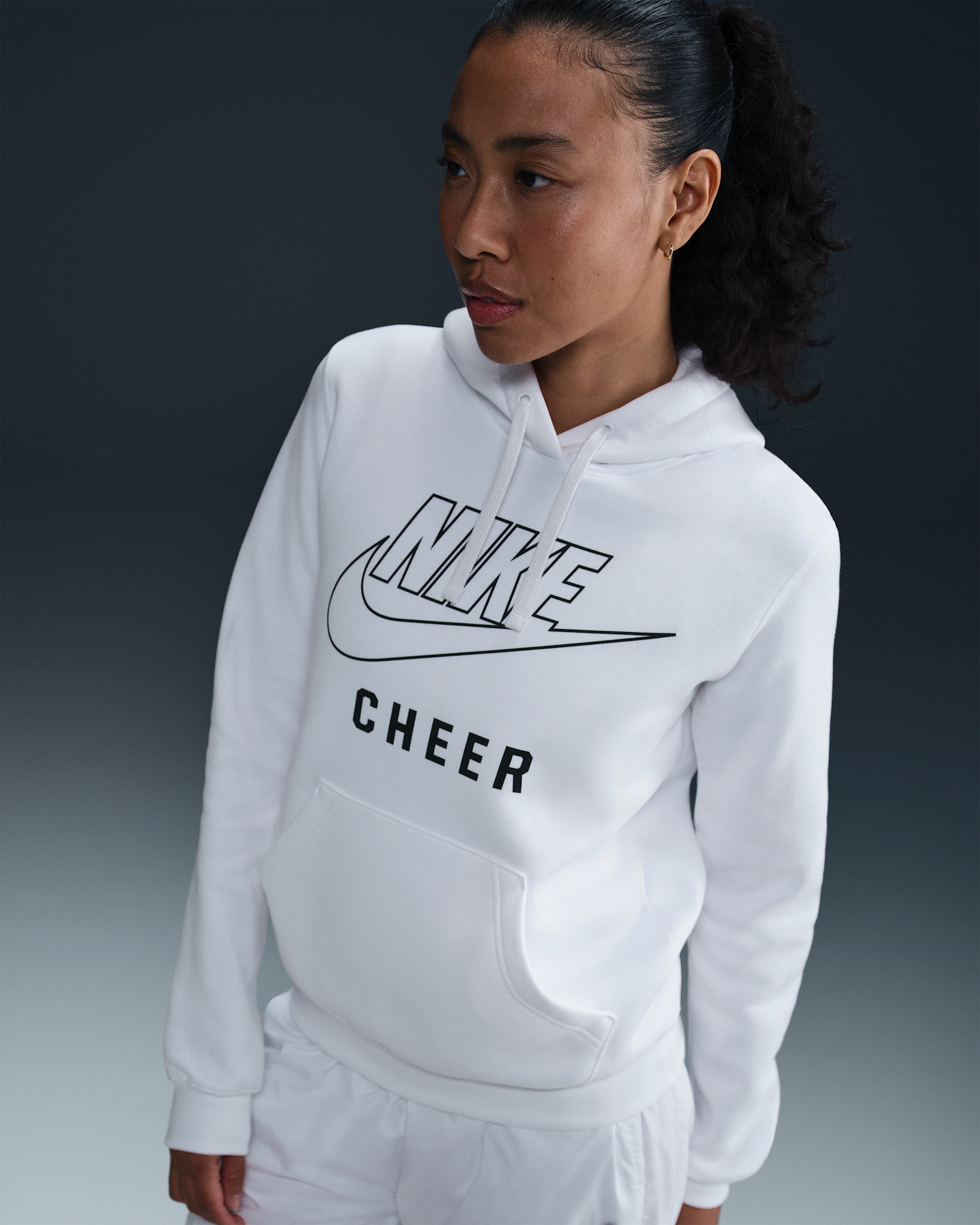Nike Women's Cheer Pullover Hoodie - White