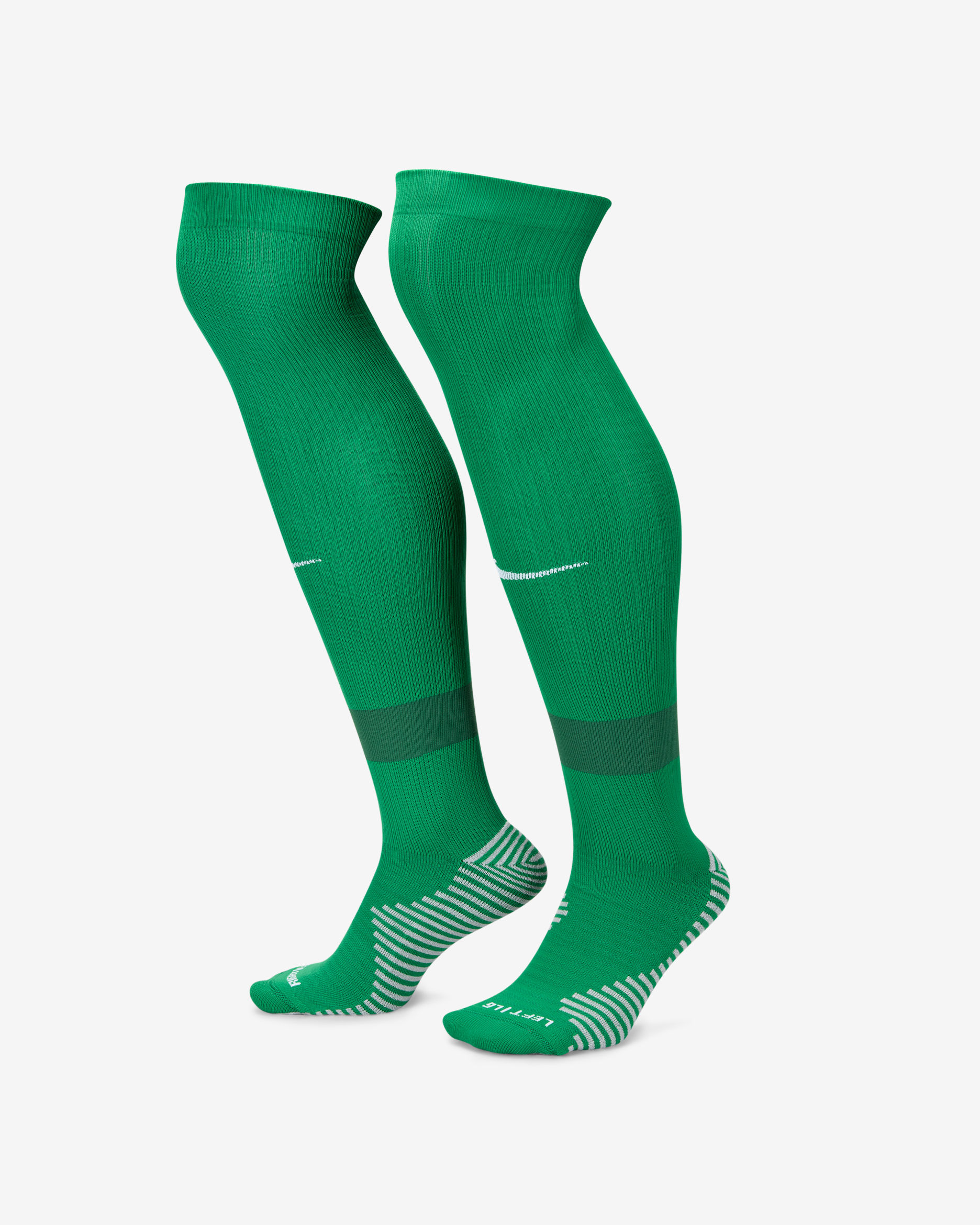 Calcetines de fútbol hasta la rodilla Nike Strike - Verde pino/Verde desfiladero/Negro/Blanco