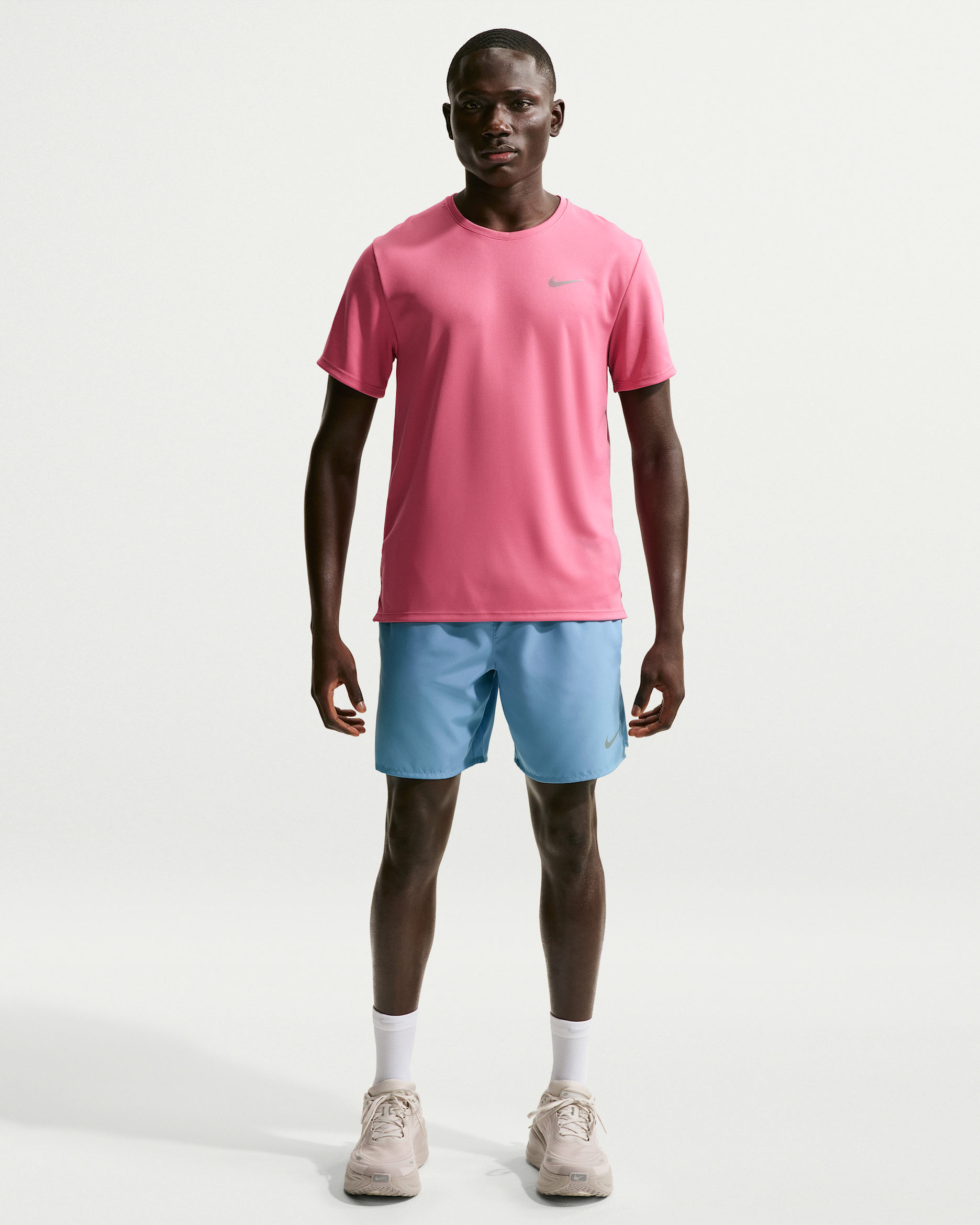 Calções de running forrados com slips de 18 cm Dri-FIT Nike Challenger para homem - Azul Work/Azul Work/Preto