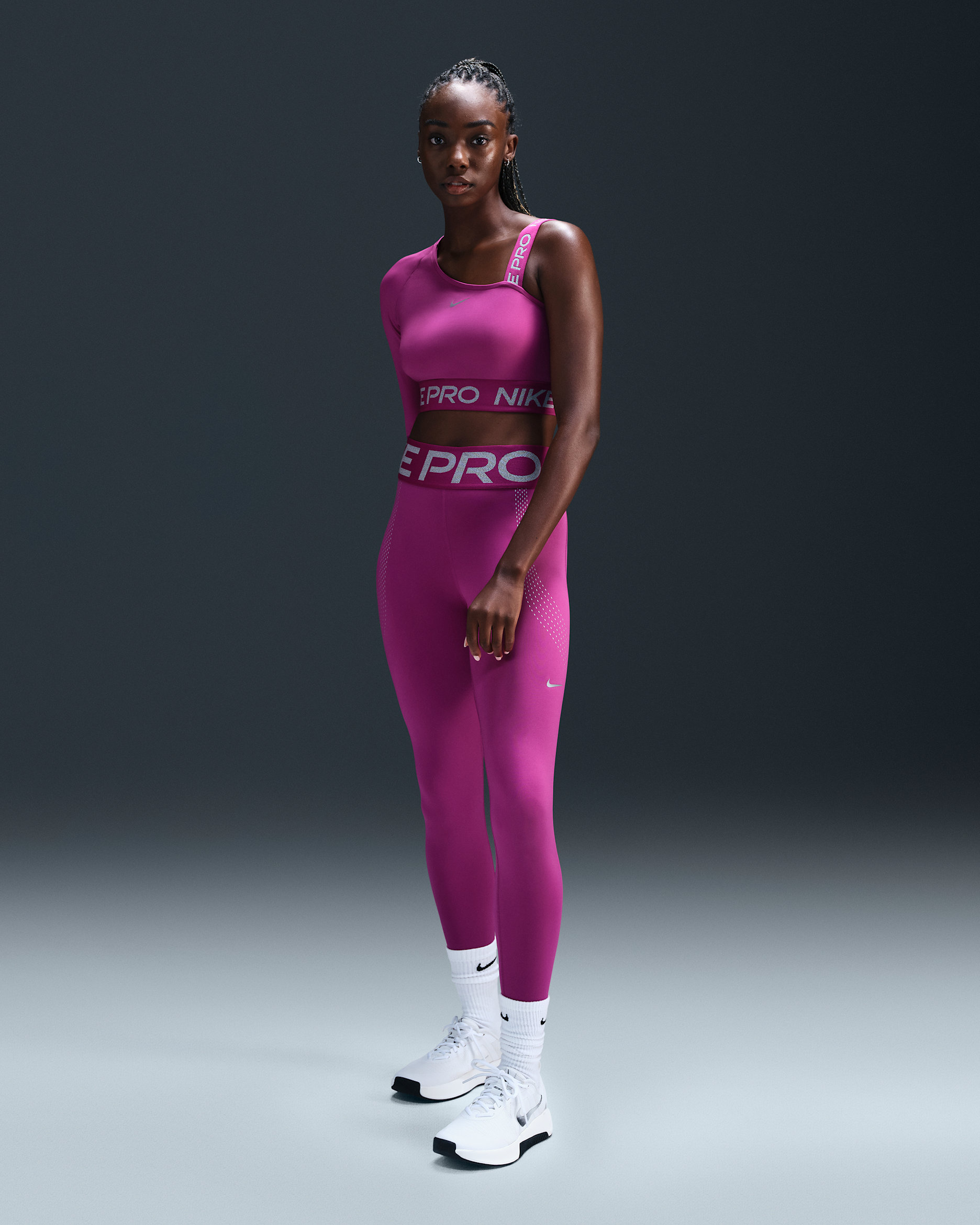 Nike Pro Sculpt Women's High-Waisted 7/8 Leggings - Hot Fuchsia