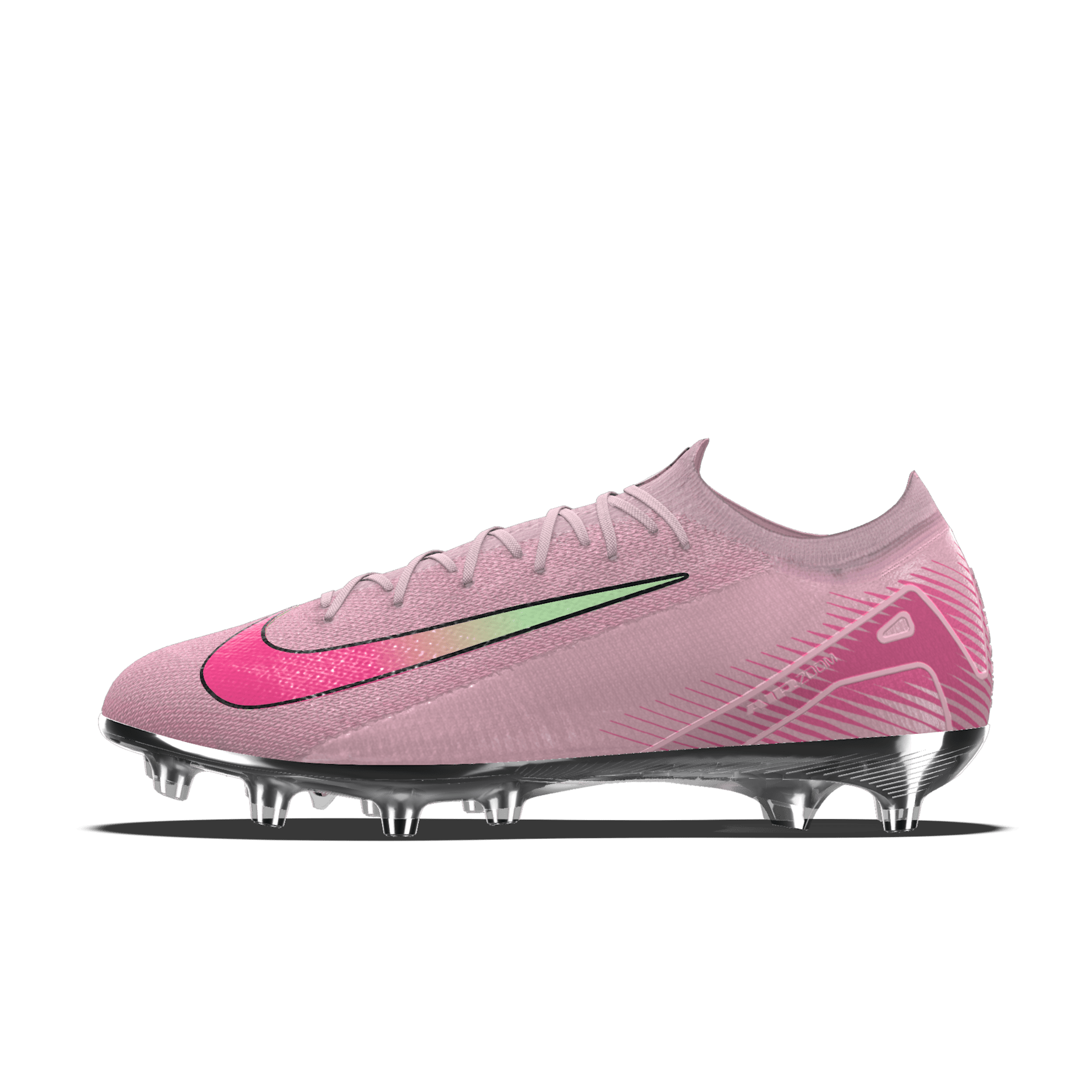 Custom Nike Mercurial Vapor 16 Elite By You AG-Pro Low-Top-fodboldstøvler - Pink Foam/Hyper Pink/Pink Foam