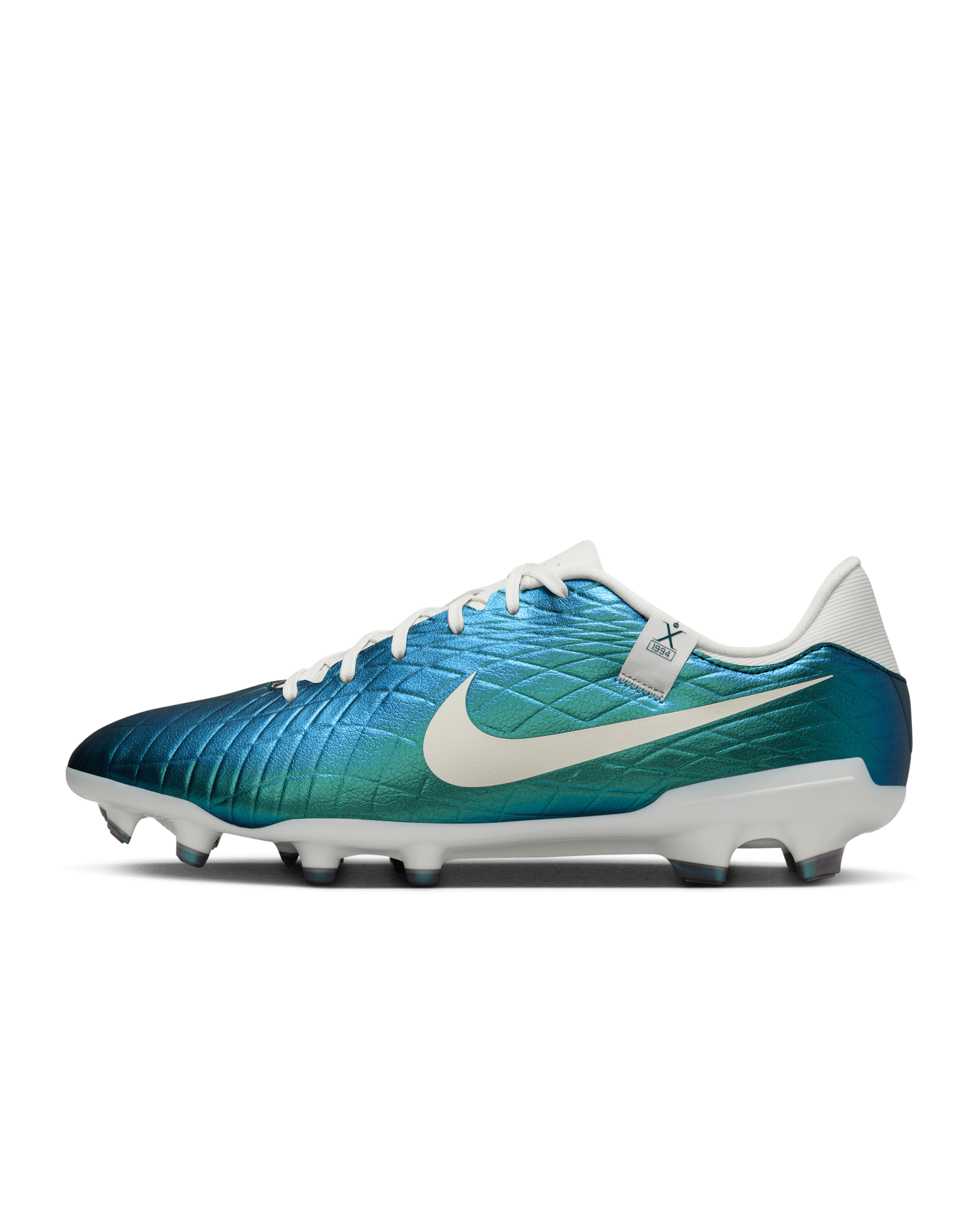 Nike Tiempo Emerald Legend 10 Academy MG Low-Top Football Boot - Dark Atomic Teal/Sail