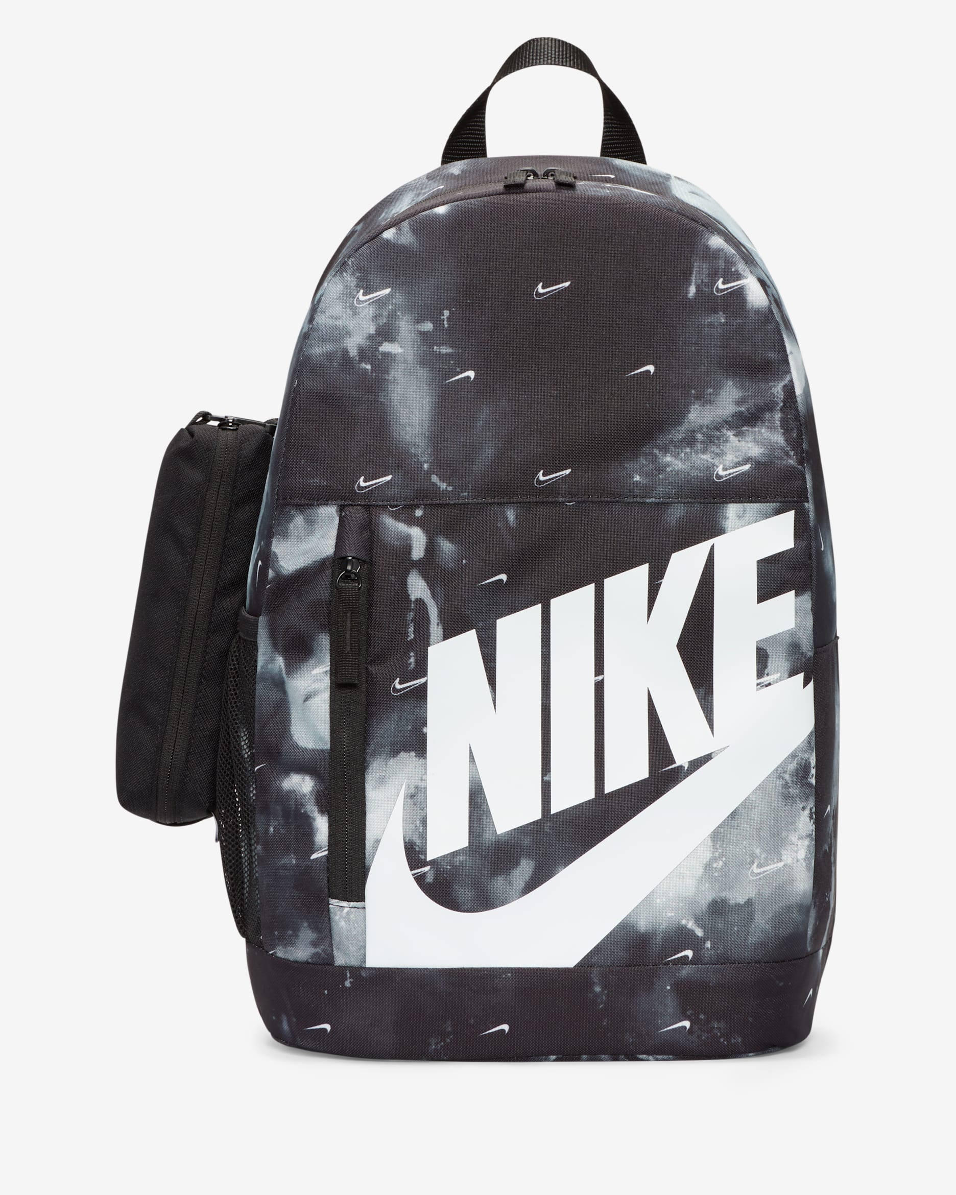 Nike Kids' Printed Backpack (20L) - Black/Black/White