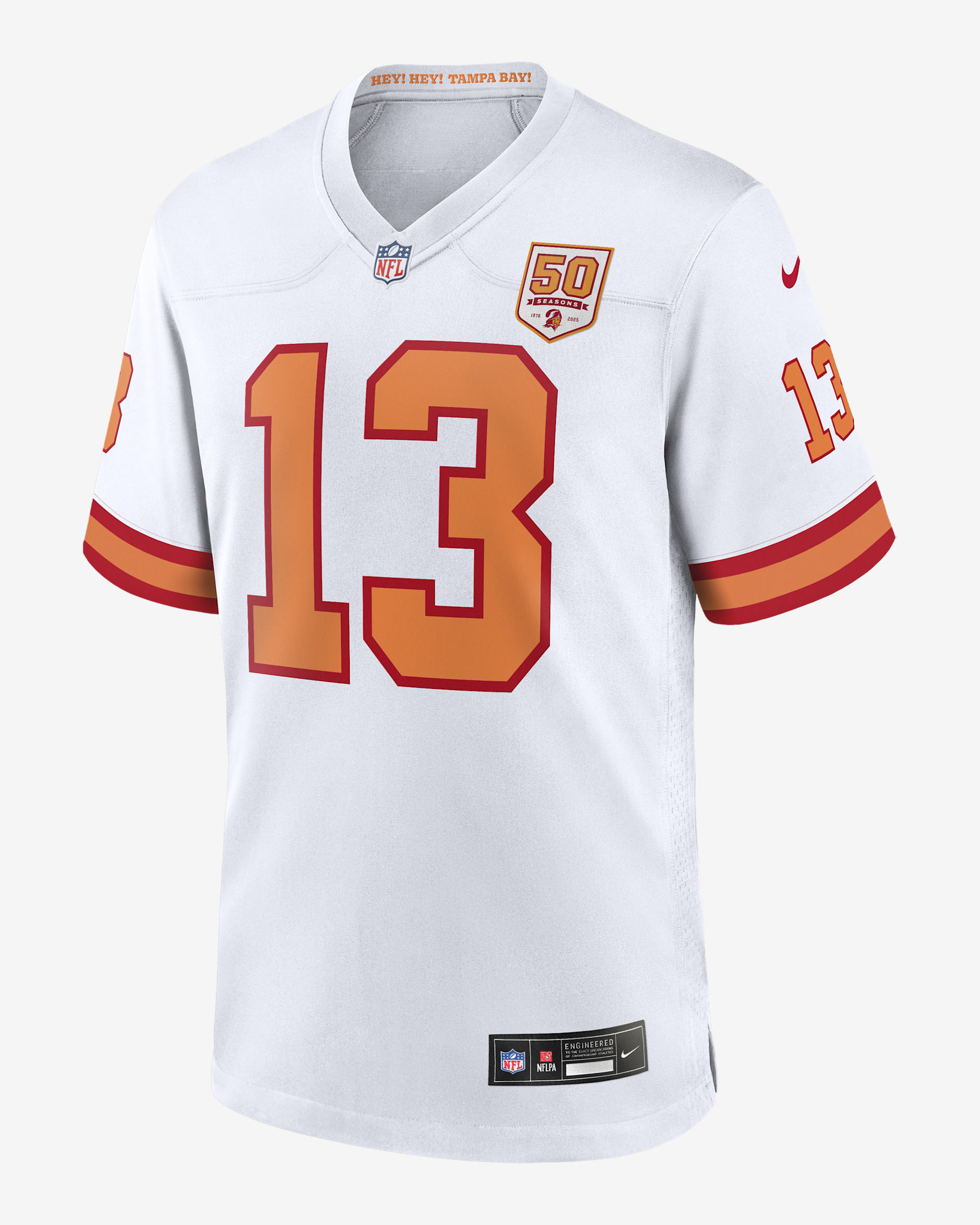 Mike Evans Tampa Bay Buccaneers 50th Season Men's Nike NFL Game Jersey - White