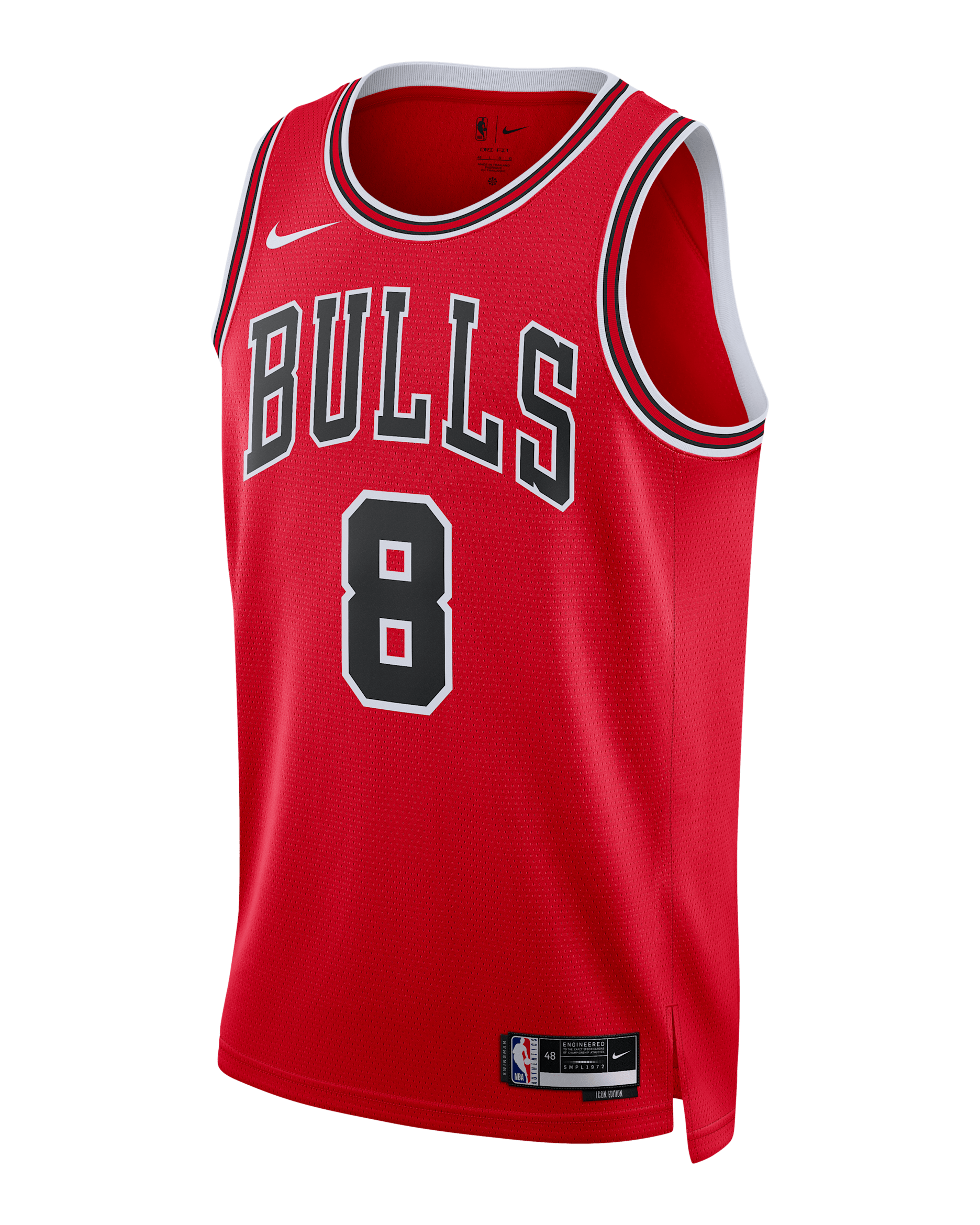 Chicago Bulls Icon Edition Men's Nike Dri-FIT NBA Swingman Jersey - University Red