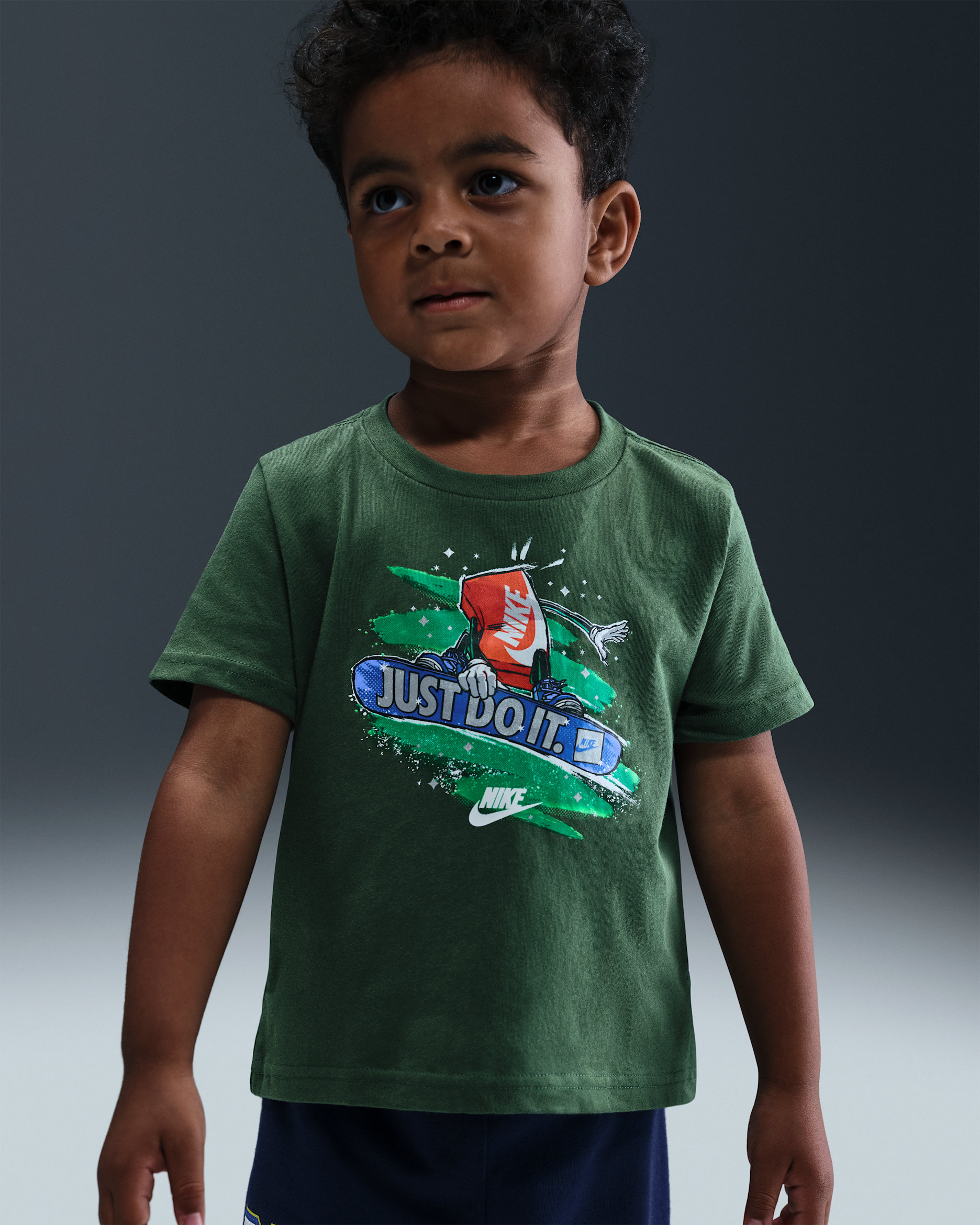 Playera cuadrada Snowboard infantil Nike - Abeto