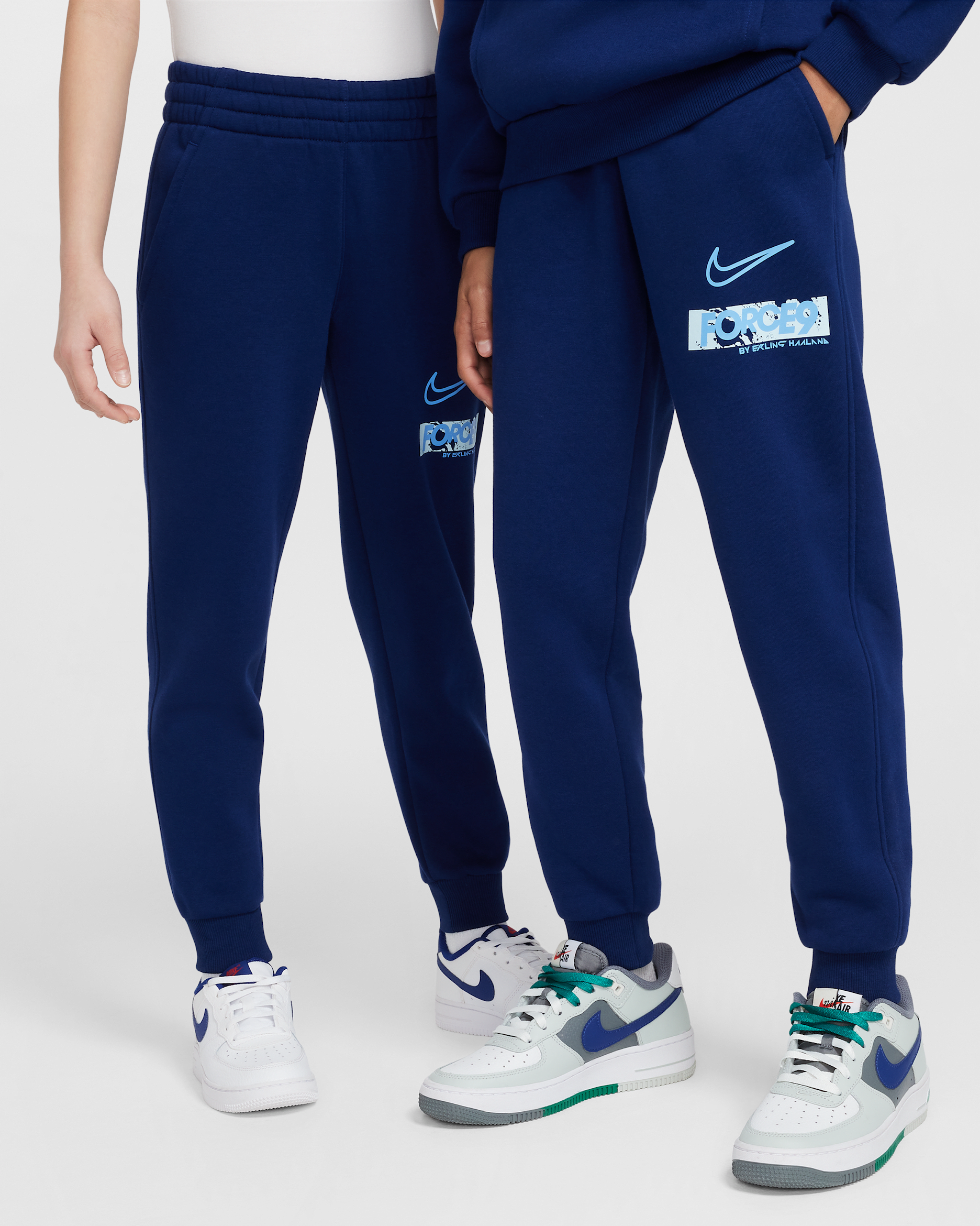 Erling Haaland Club Fleece Big Kids' Joggers - Blue Void/University Blue