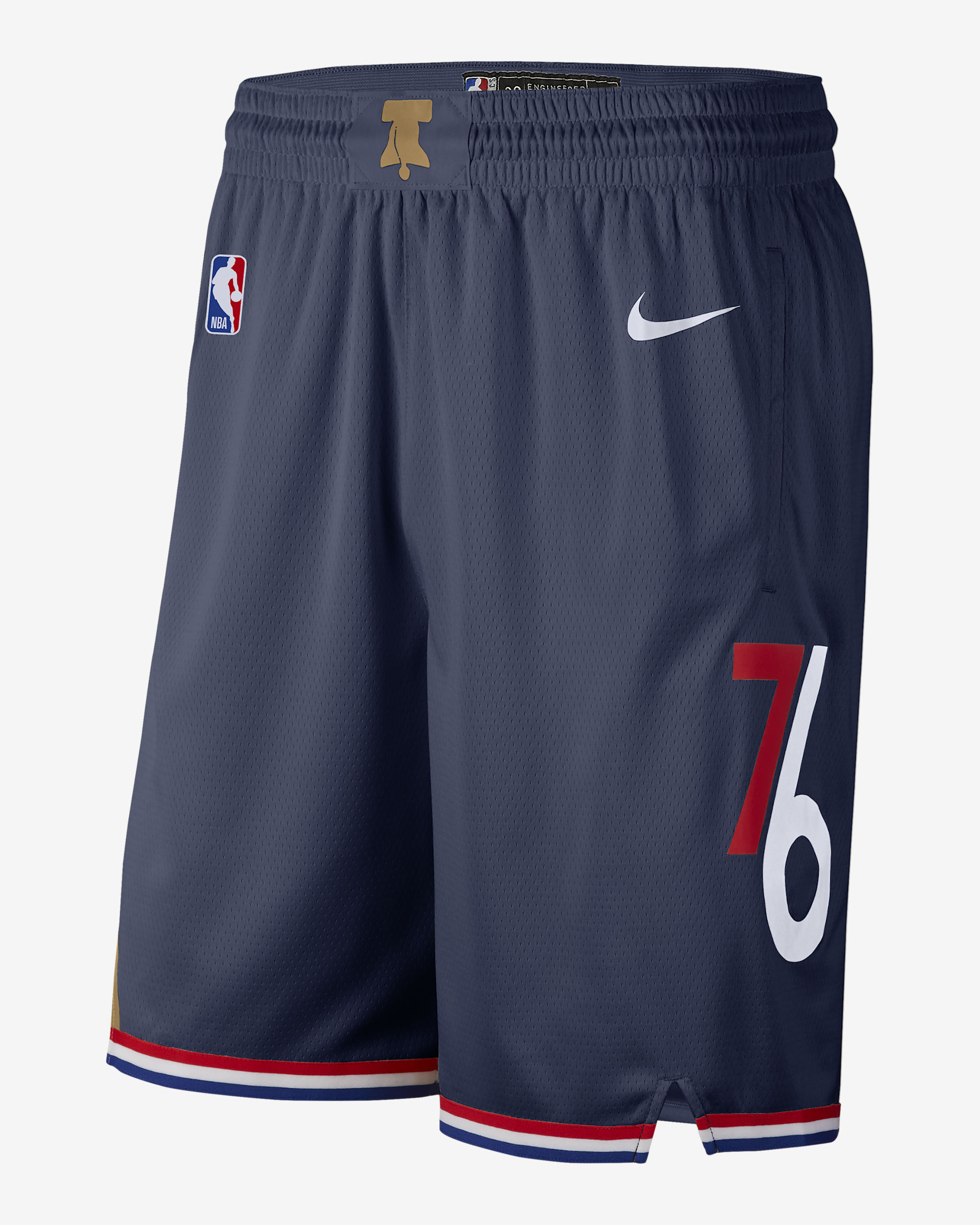 Philadelphia 76Ers City Edition Men's Nike Dri-FIT NBA Swingman Shorts - College Navy/White