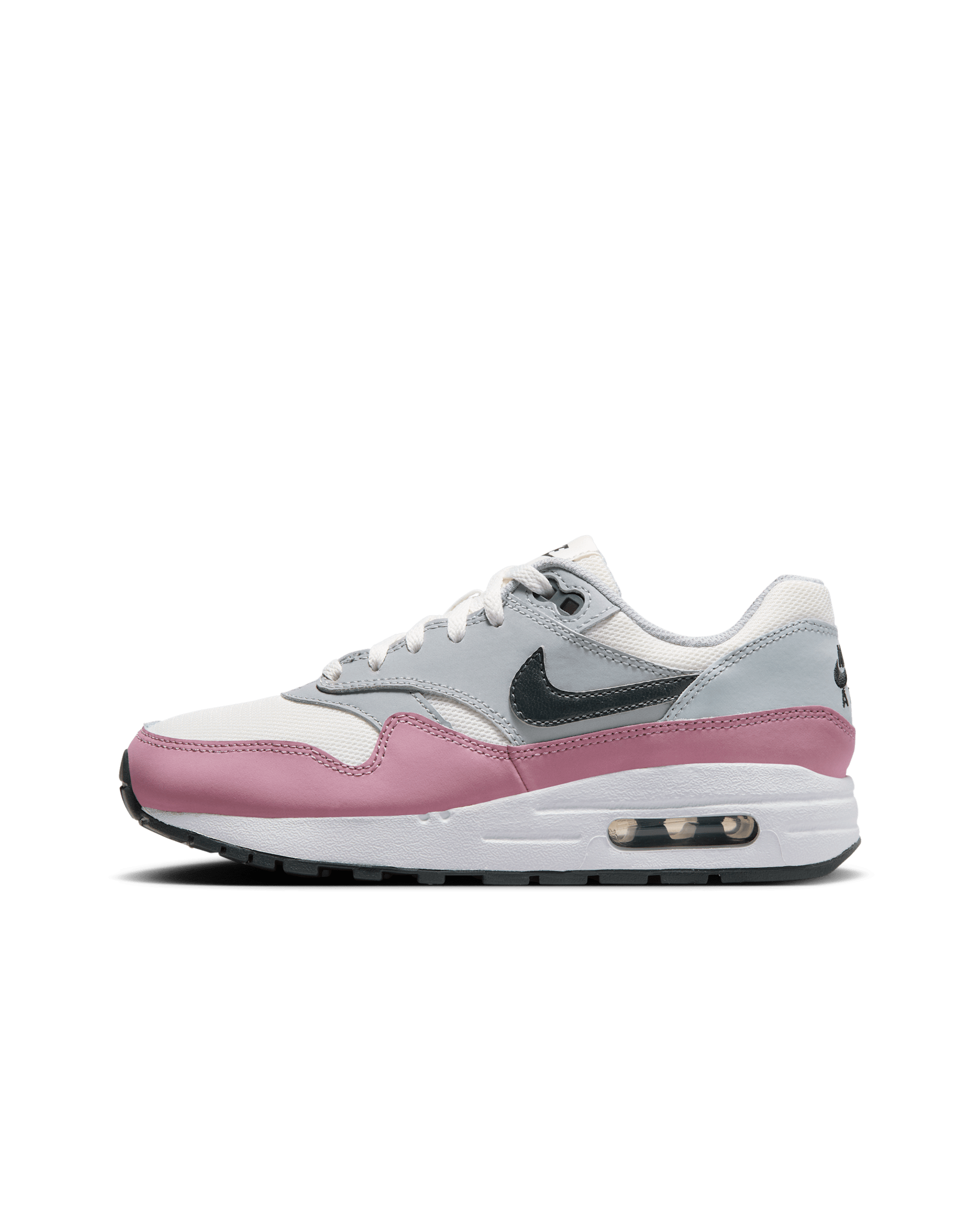 Air Max 1 大童鞋款 - Summit White/Wolf Grey/白色/Dark Smoke Grey