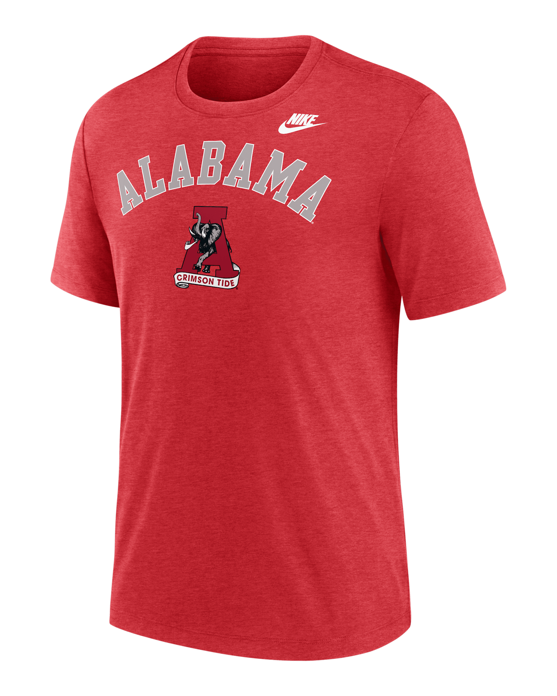 Alabama Legacy Arch Men's Nike College T-Shirt - Dark Team Red Heather