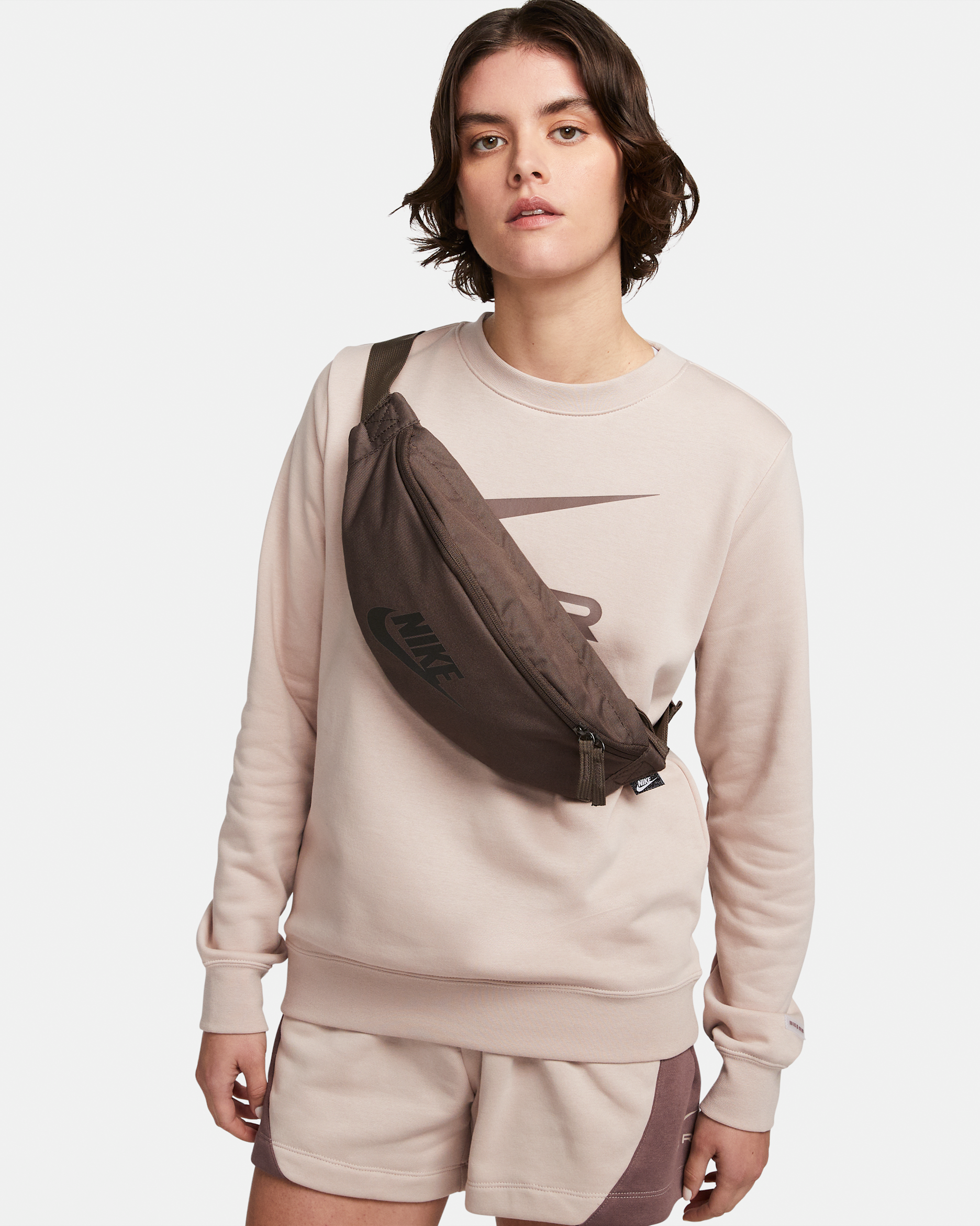 กระเป๋าคาดเอว Nike Heritage (3 ล.) - Ironstone/Ironstone/ดำ