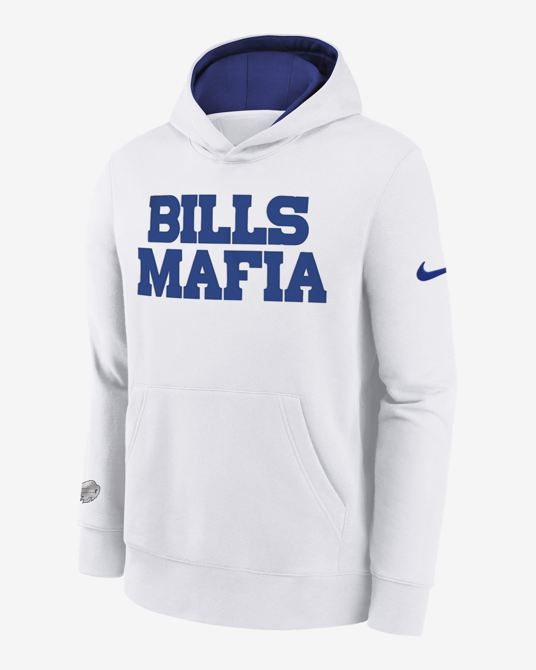 Buffalo Bills Rivalry Club Big Kids' Nike NFL Pullover Hoodie - White