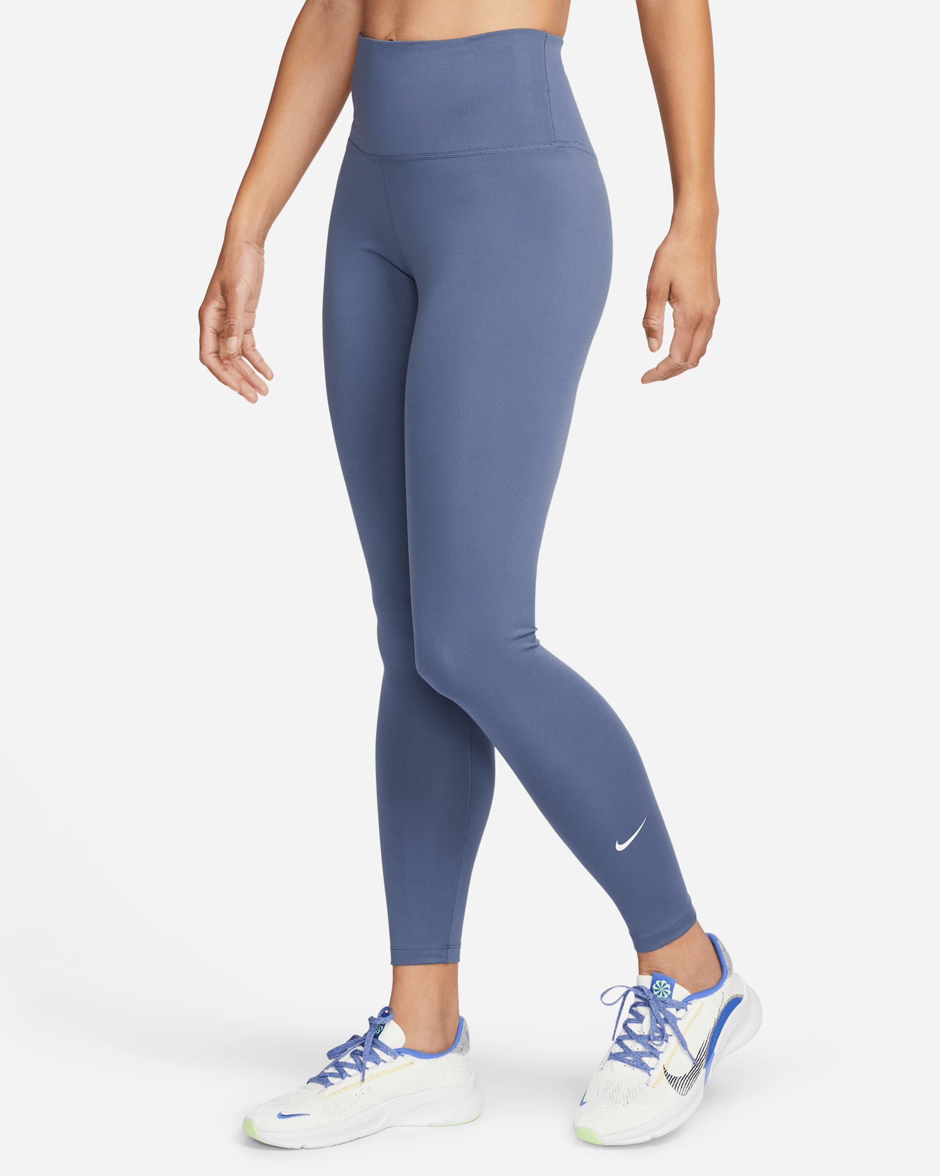 Nike One Women's High-Rise Leggings - Diffused Blue/White