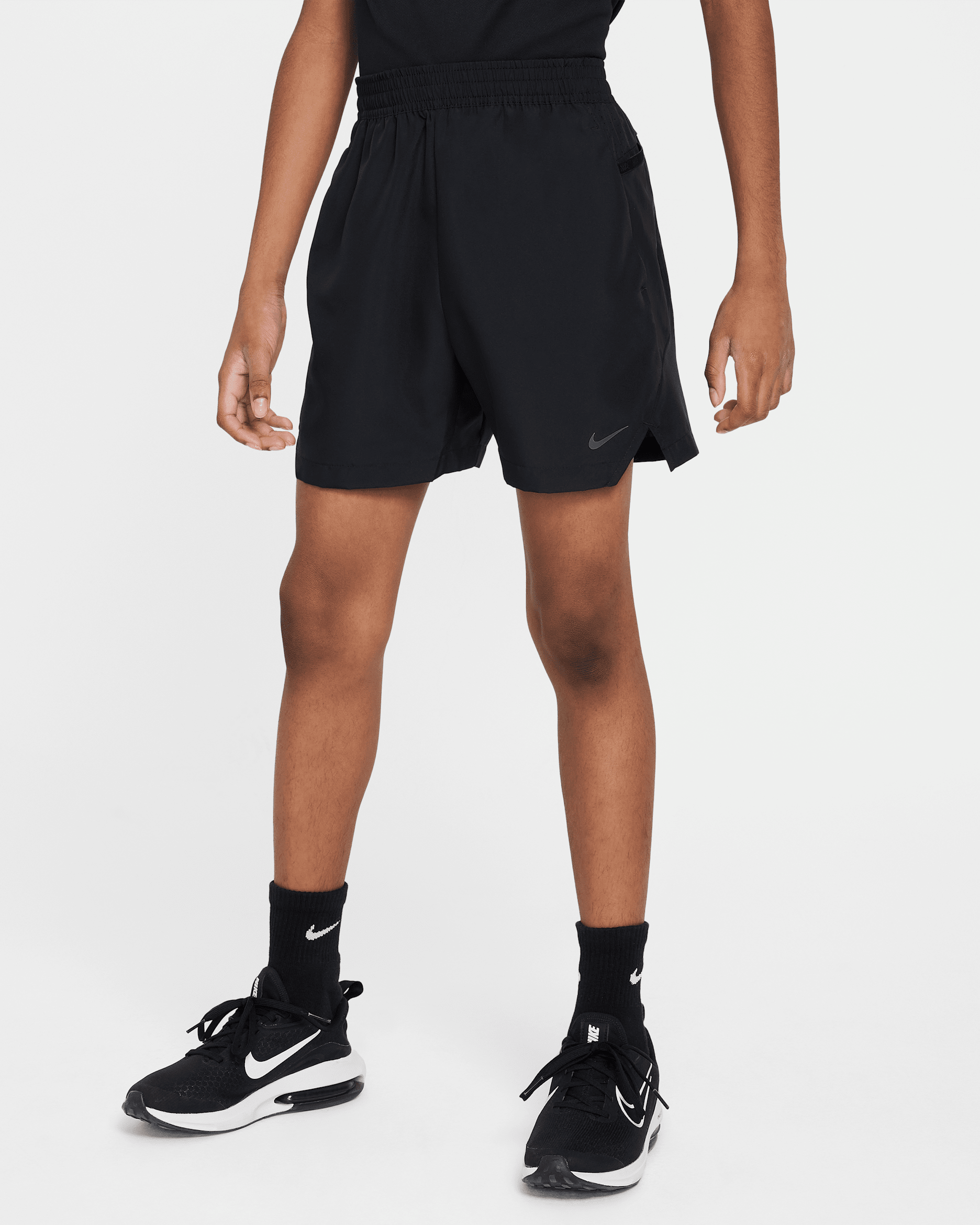 Short tissé Dri-FIT Nike Multi Tech pour ado - Noir/Noir