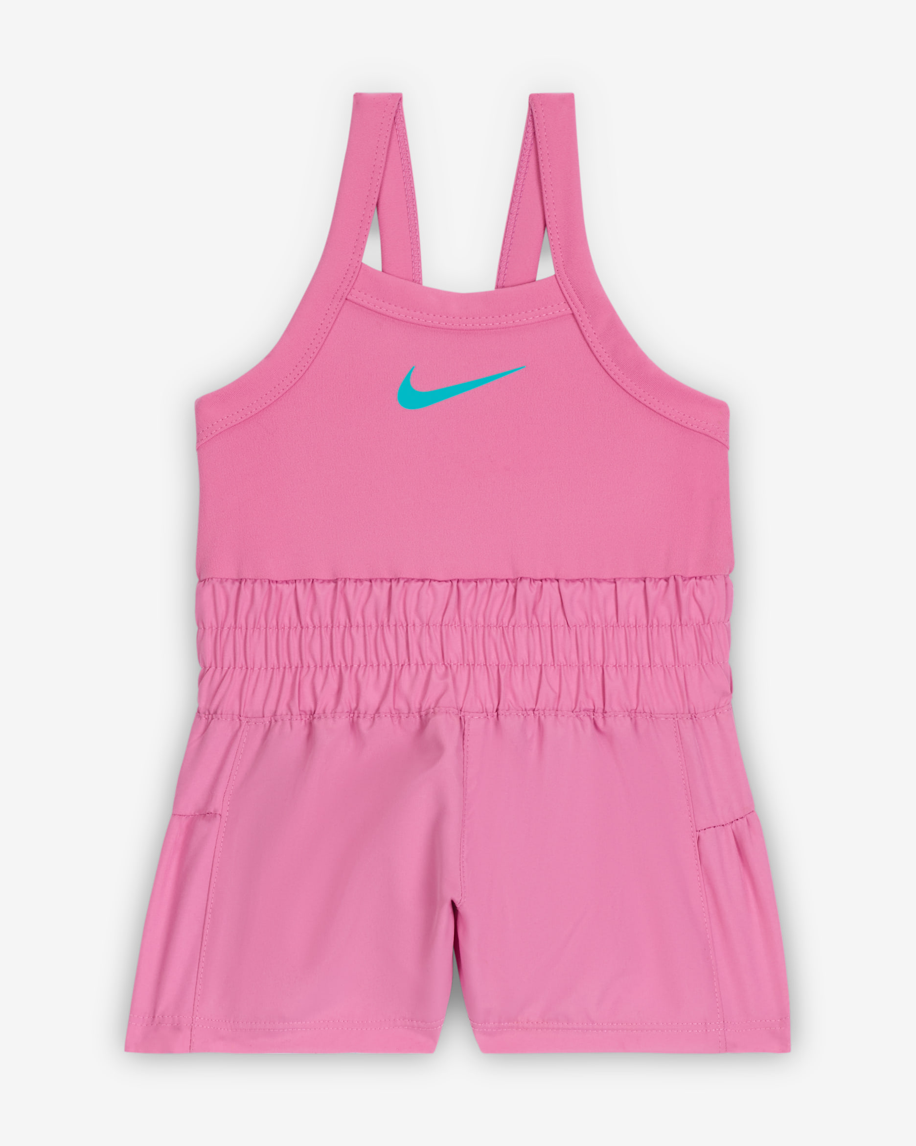 Nike Dri-FIT Sunny Swoosh Baby (12-24M) Runsie Romper - Magic Flamingo