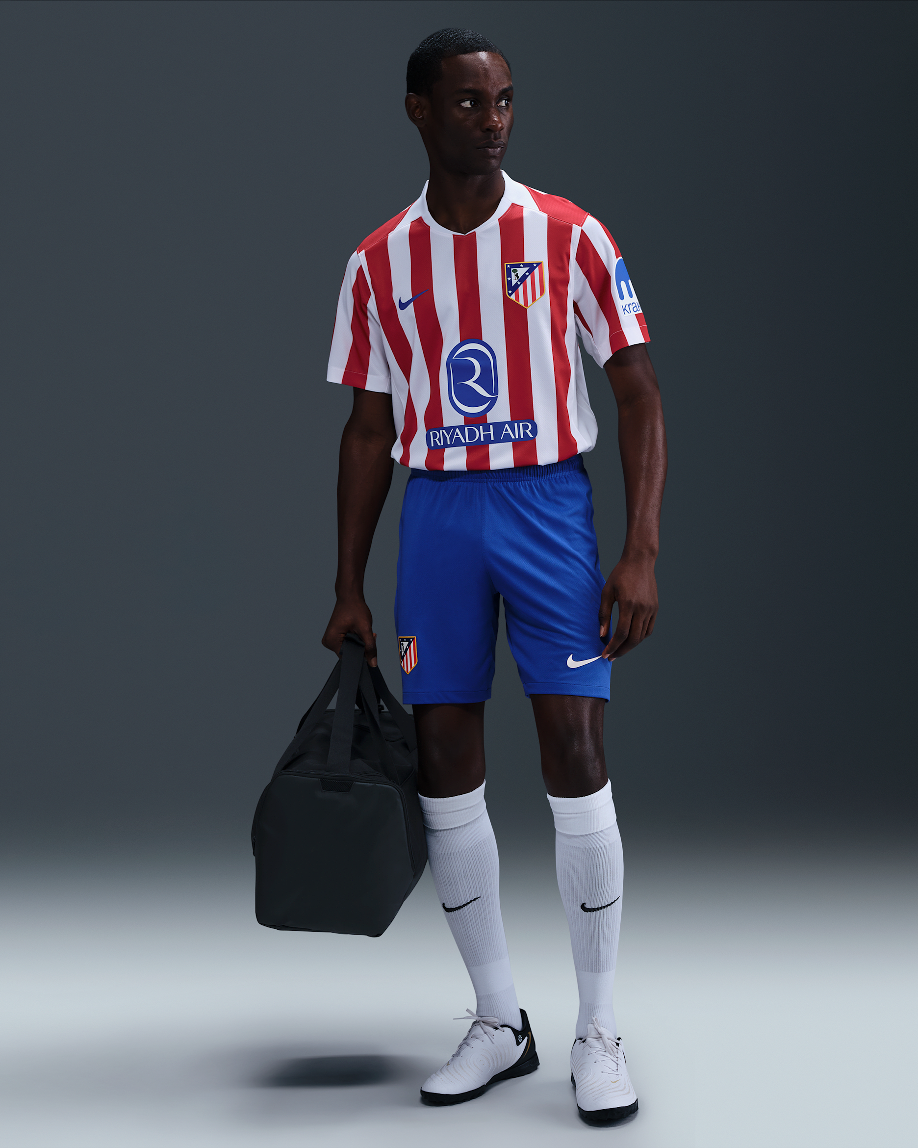 Atlético Madrid 2025/26 Stadium Home Men's Nike Dri-FIT Football Replica Shorts - Hyper Royal/White