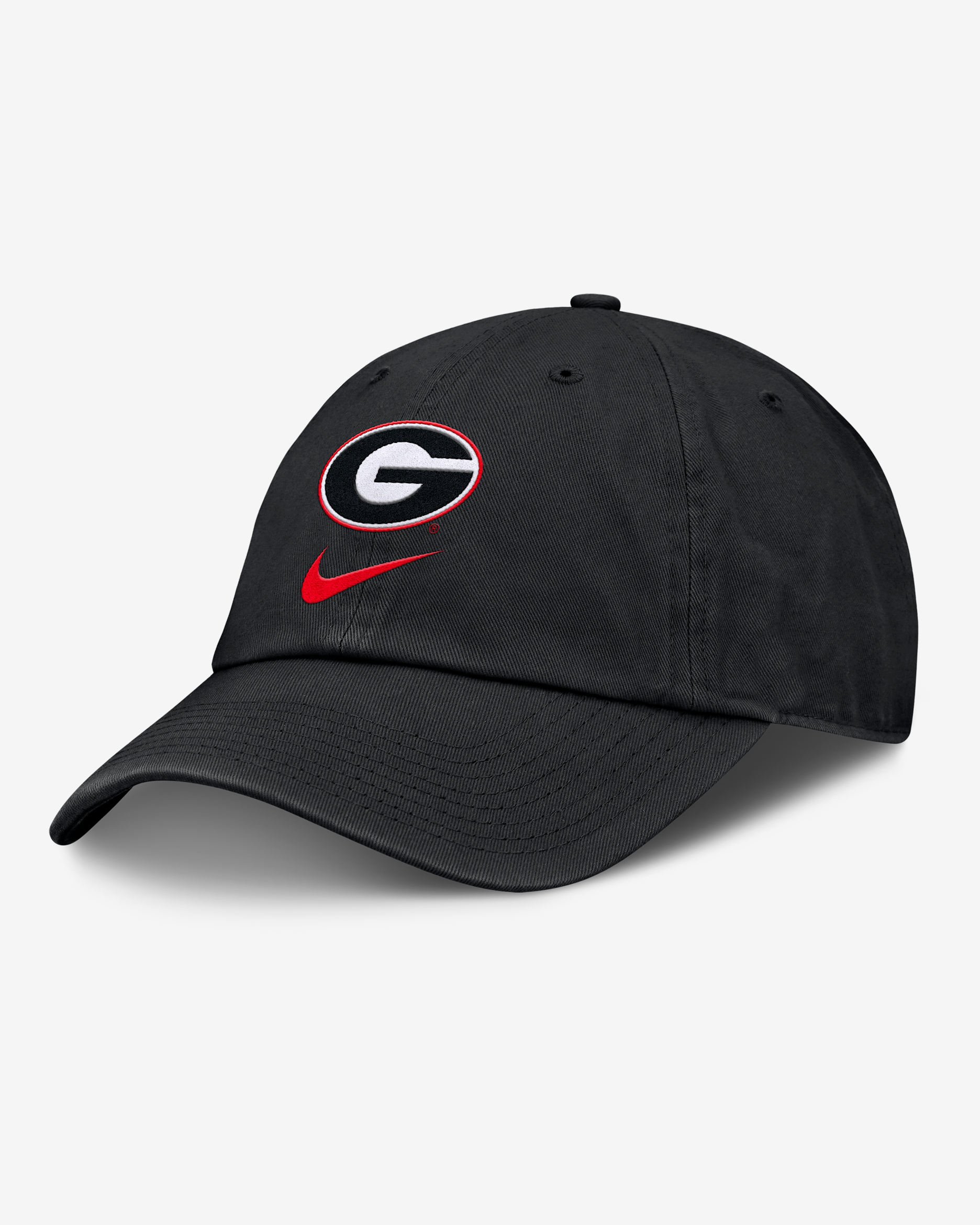 Georgia Primetime Club Men's Nike College Adjustable Hat - Black