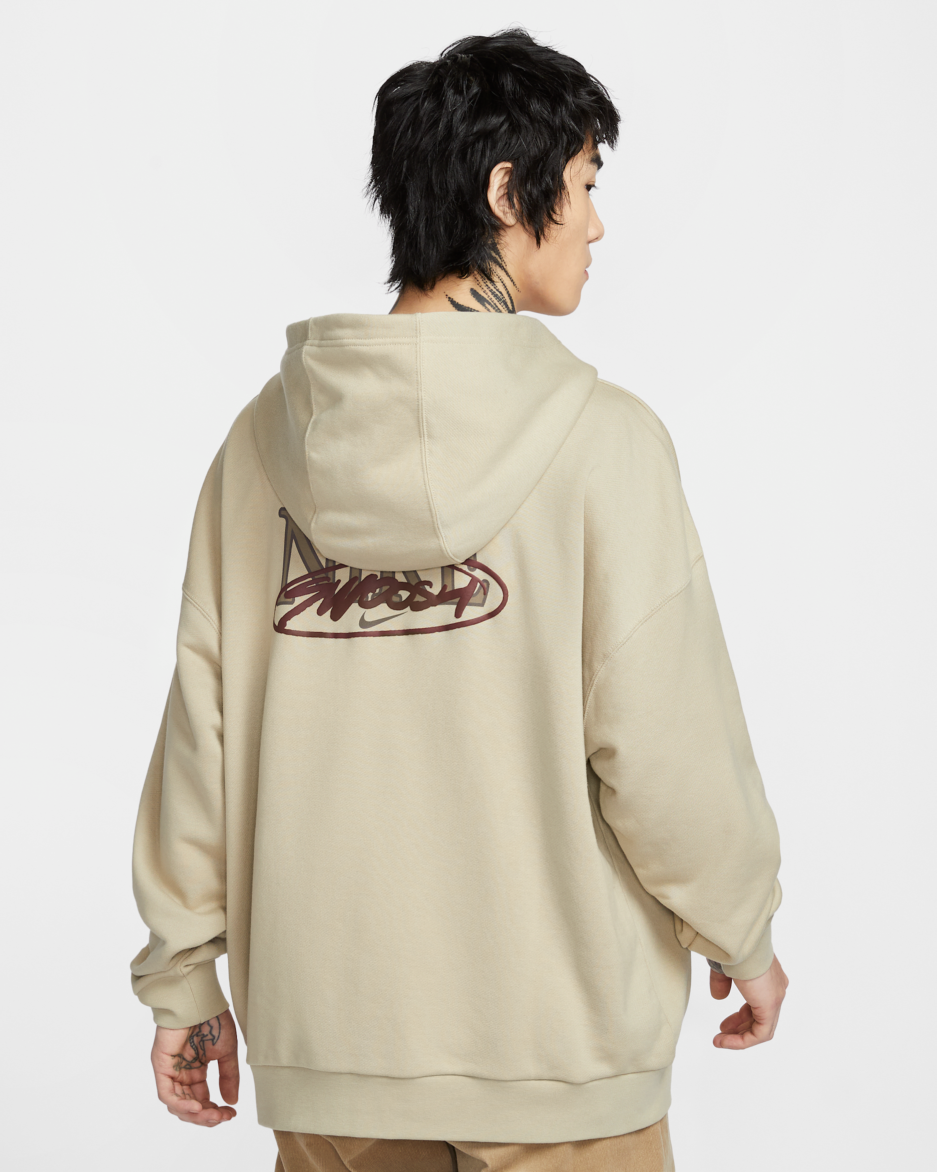 ナイキ クラブ メンズ オーバーサイズド フレンチ テリー プルオーバー パーカー - デザートカーキ/デザートカーキ