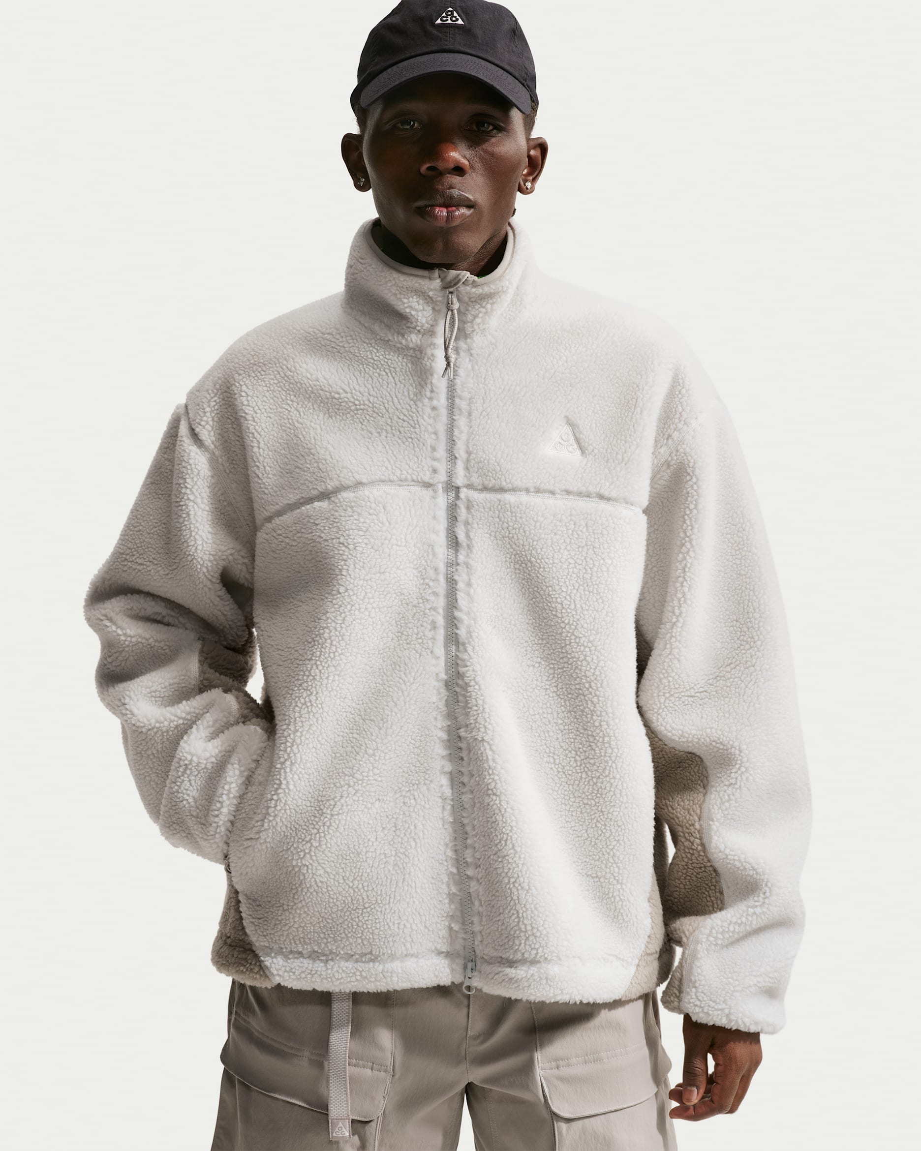 Nike ACG "Canwell Glacier" Men's Therma-FIT ADV Windproof Jacket - Photon Dust/College Grey/Grey Fog/Summit White