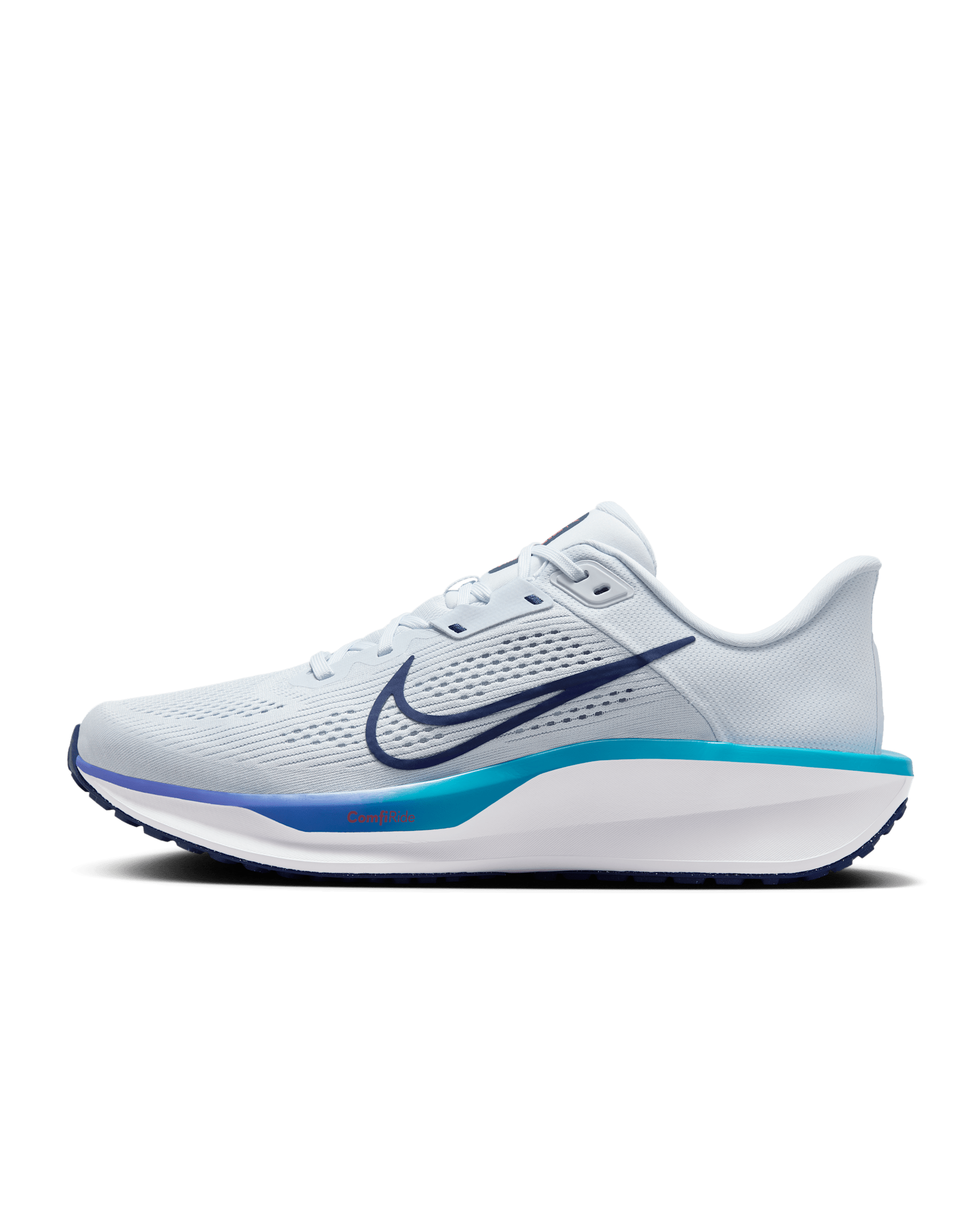 รองเท้าวิ่งโร้ดรันนิ่งผู้ชาย Nike Quest 6 - Football Grey/Blue Lightning/Persian Violet/Blue Void