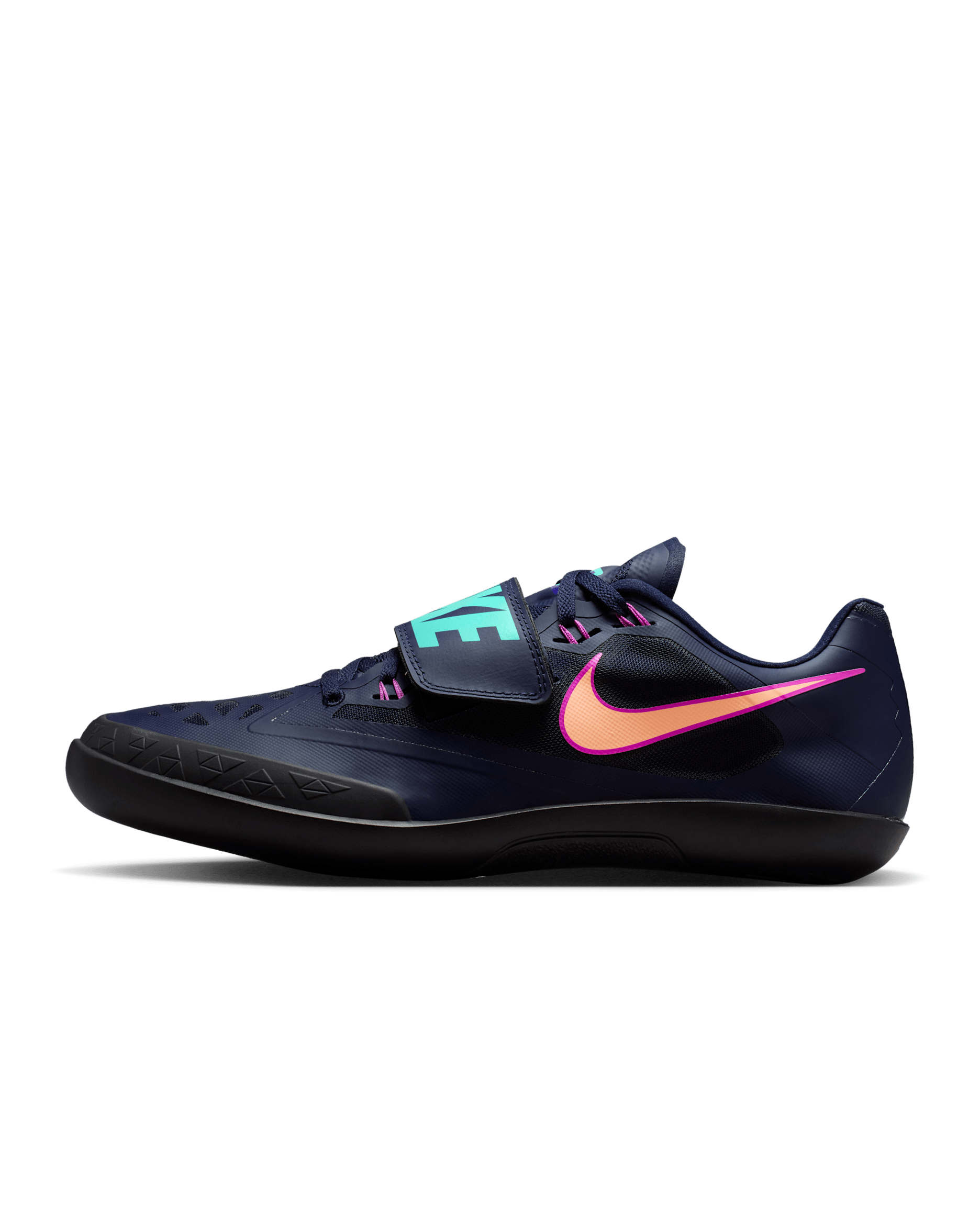 Tenis de atletismo para lanzamiento Nike Zoom SD 4 - Obsidiana/Hipervioleta/Hiperturquesa/Naranja pulso