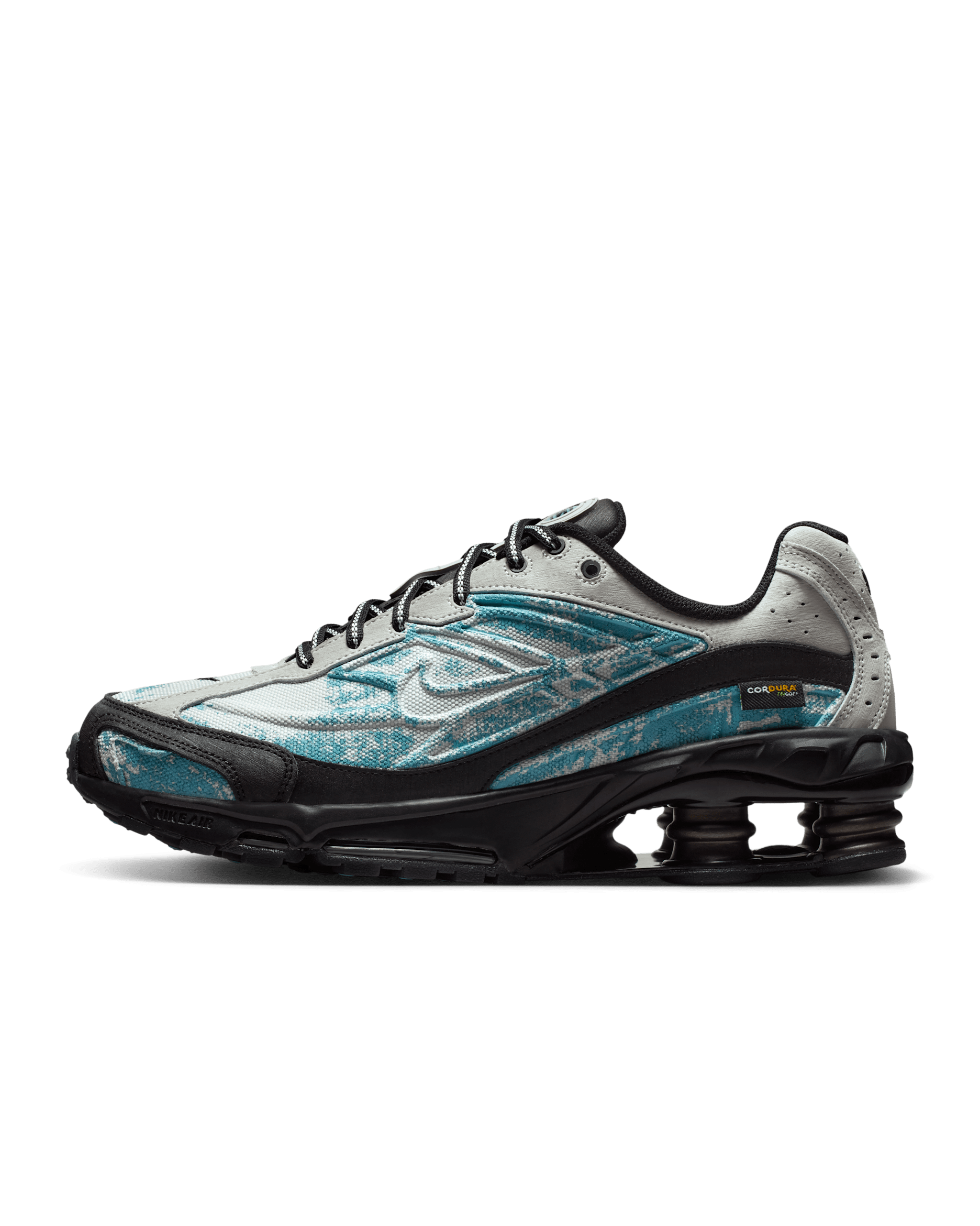 Nike Shox Ride 2 Premium Men's Shoes - Light Silver/Black/Denim Turquoise/Light Silver