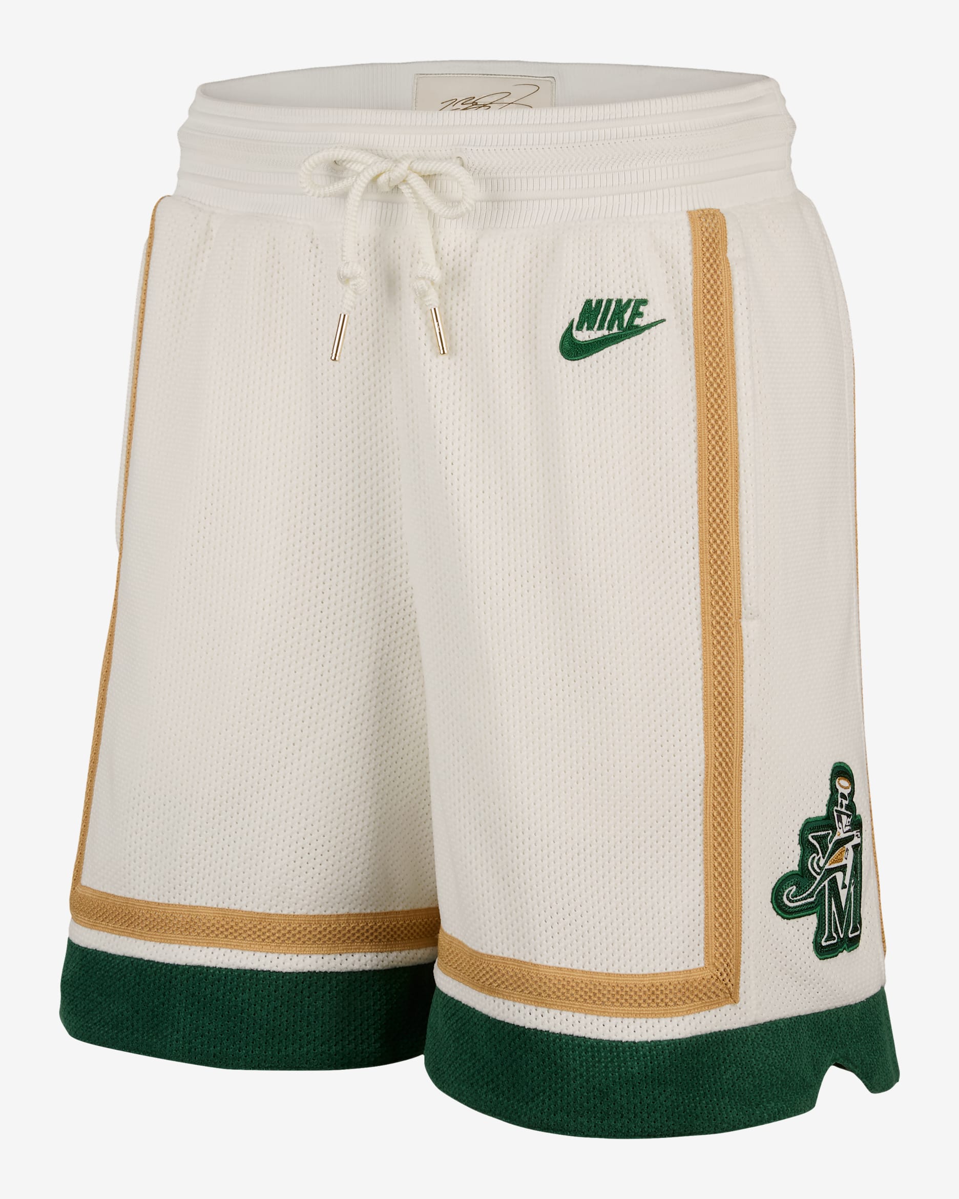 LeBron Nike Basketball Men's Shorts - Sail/Gorge Green/Club Gold/Gorge Green