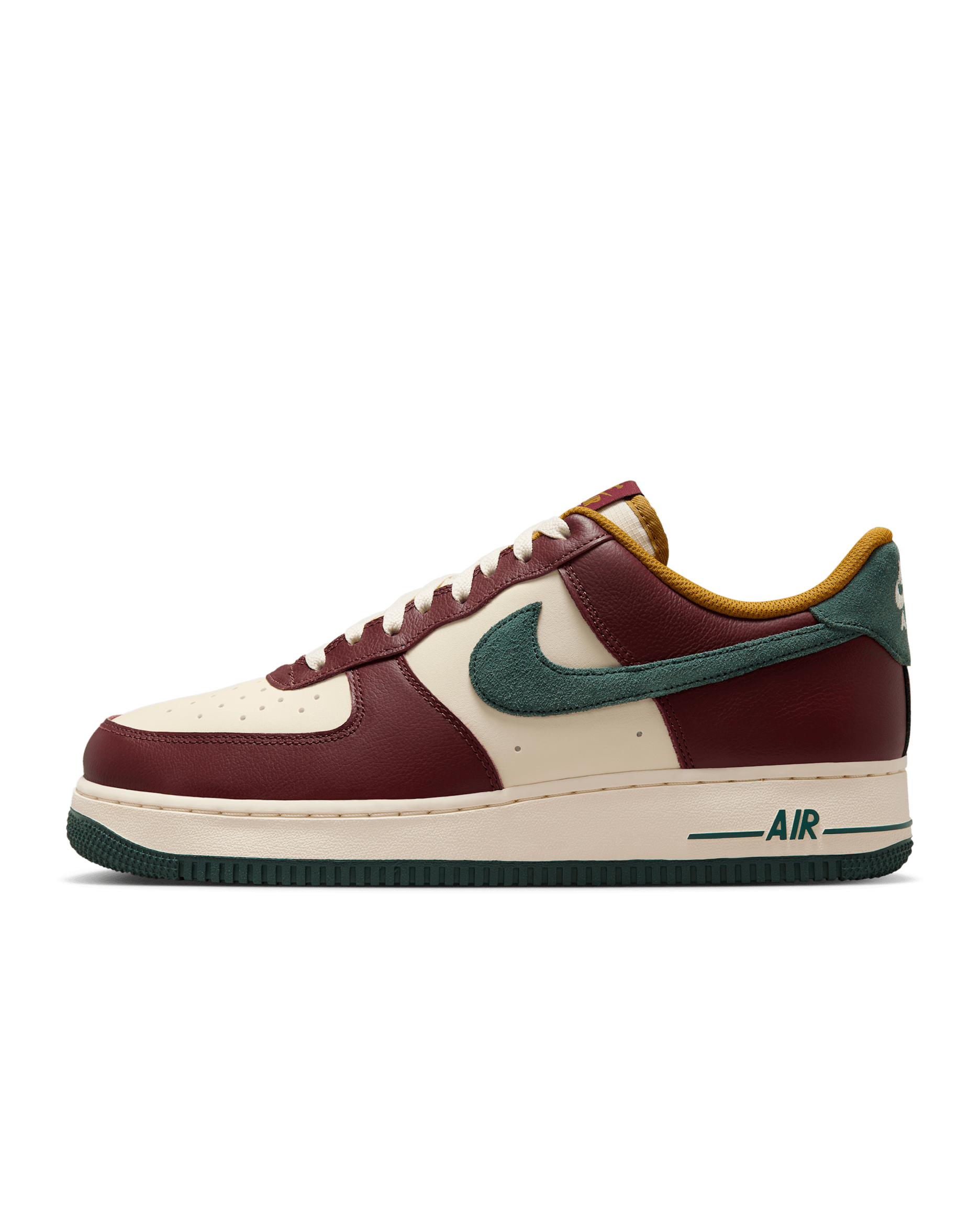 Tenis para hombre Nike Air Force 1 '07 LV8 - Leche de coco/Rojo team oscuro/Broncino/Verde vintage