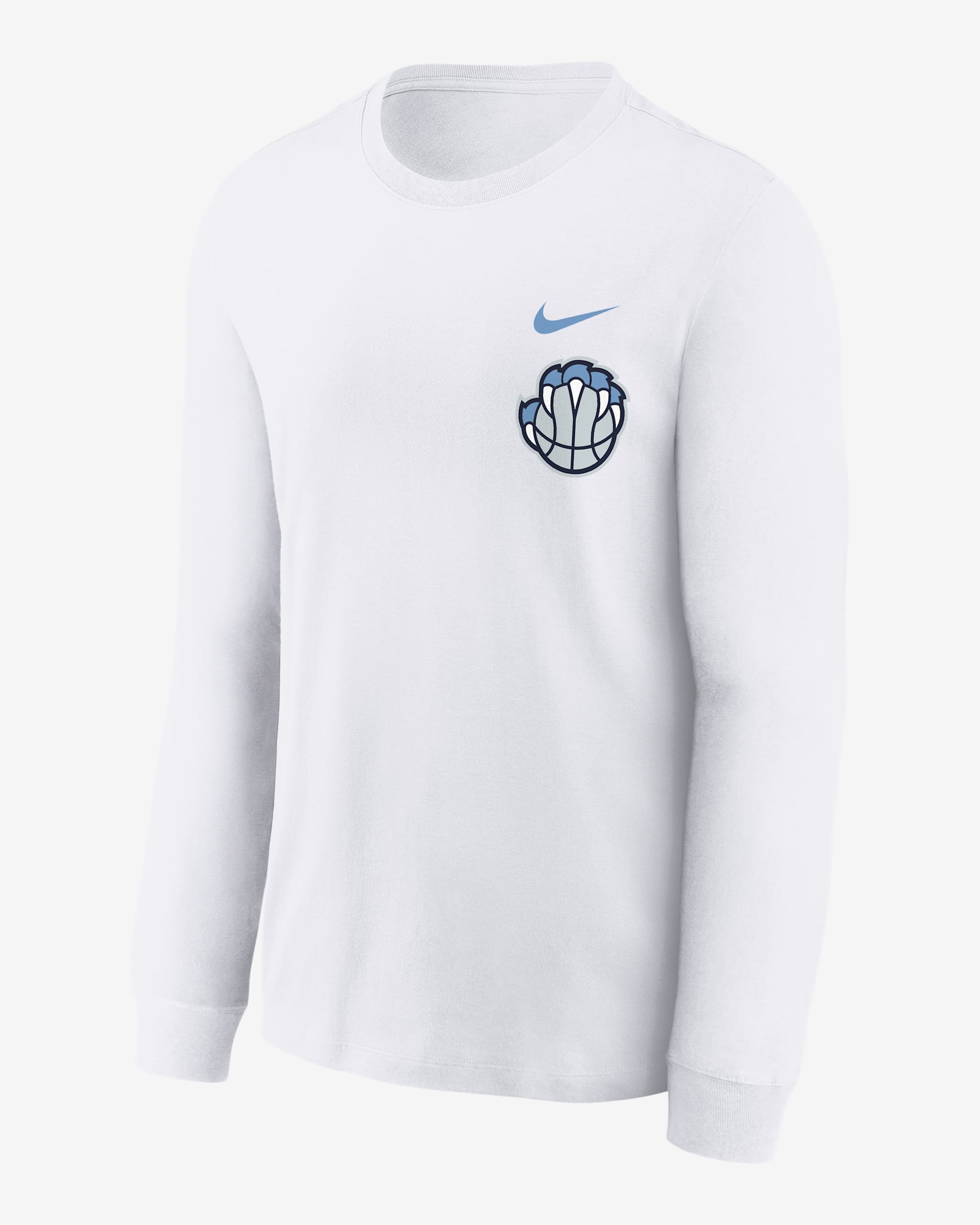 Memphis Grizzlies Essential City Edition Big Kids' Long-Sleeve T-Shirt - White