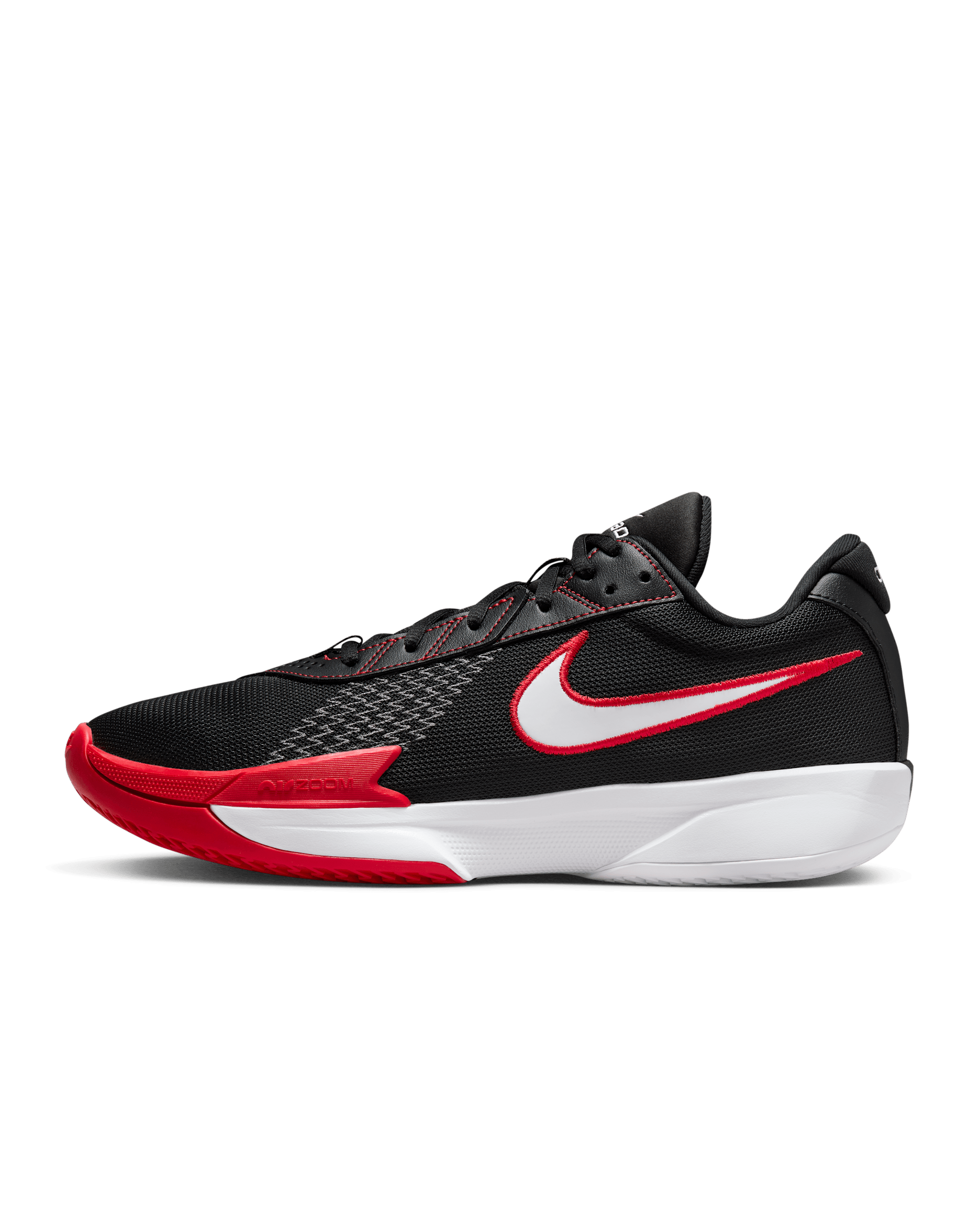 Nike G.T. Cut Academy EP Basketball Shoes - Black/University Red/Iron Grey/White