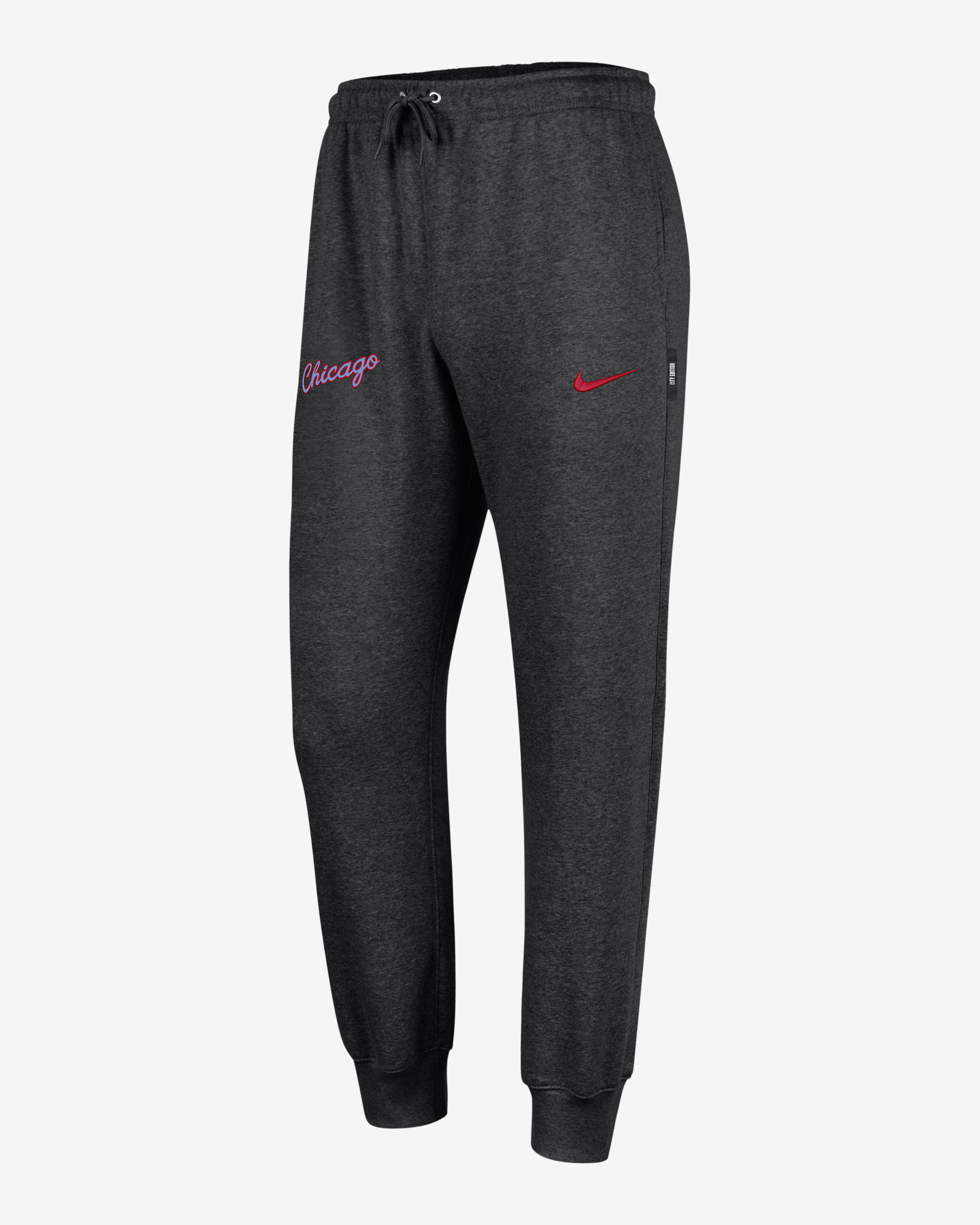 Chicago Bulls City Edition Men's Nike NBA Club Fleece Jogger - Black