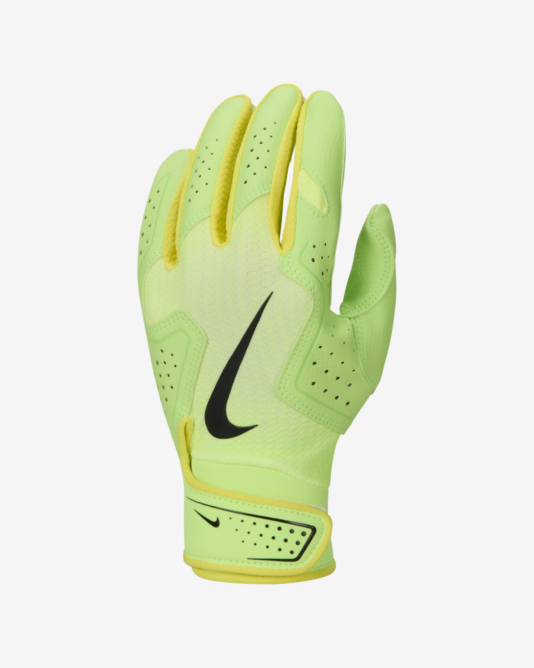 Nike Alpha 2.0 Kids' Baseball Batting Glove - Volt Ice/Sonic Yellow/Volt Ice/Black