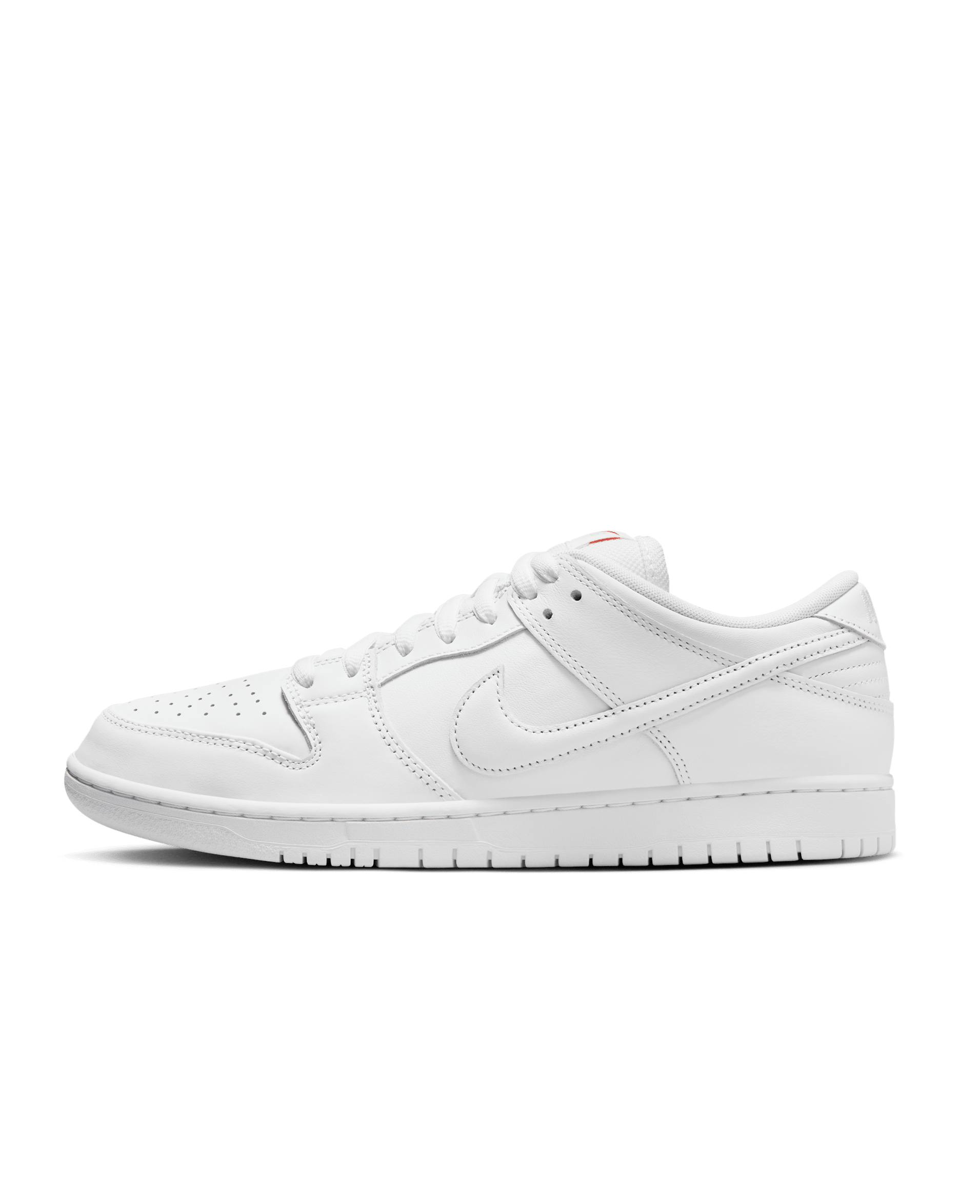 Nike SB Dunk Low Pro Skate Shoes - White/White/White/White