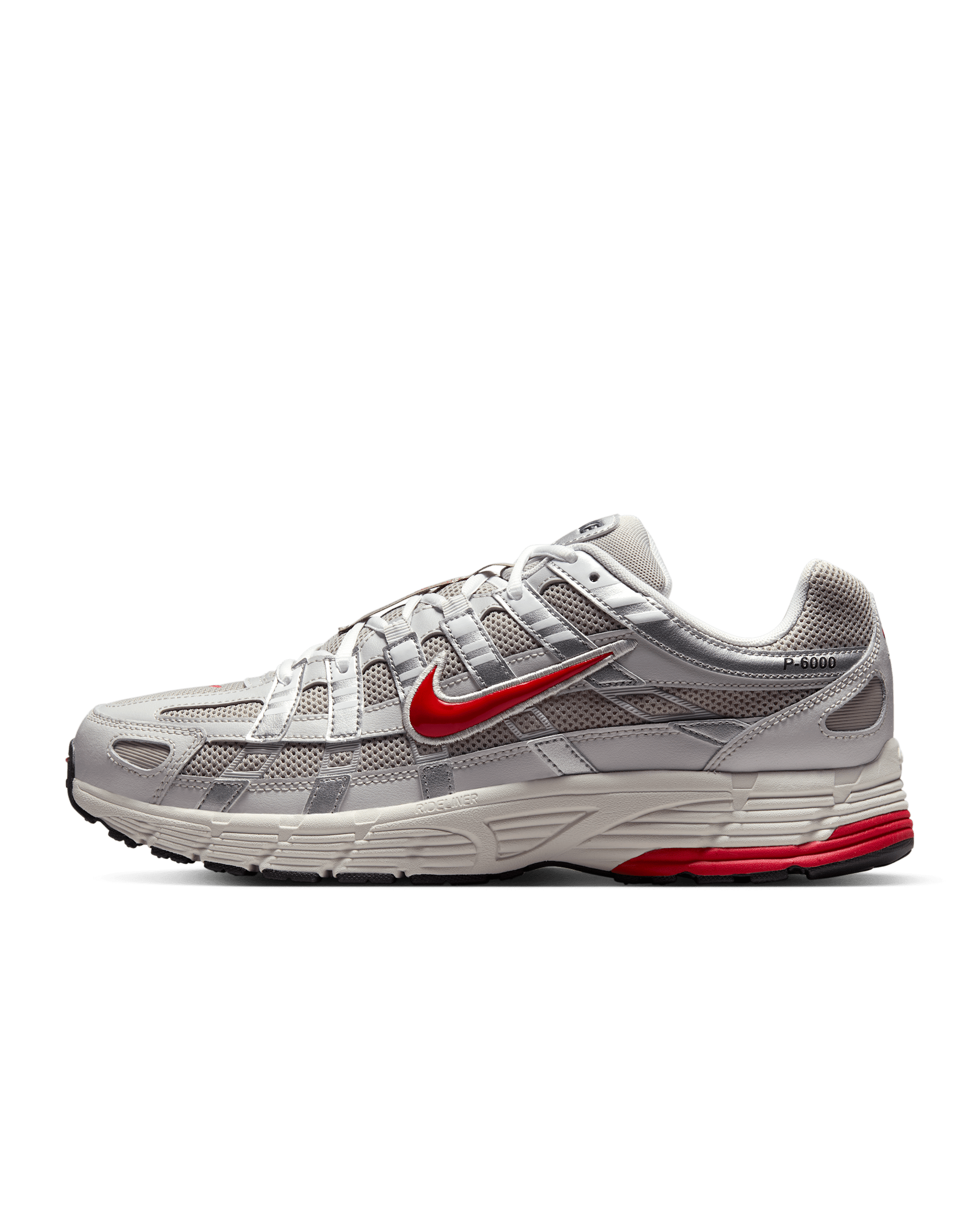 Nike P-6000 Shoes - College Grey/Vast Grey/Phantom/Fire Red
