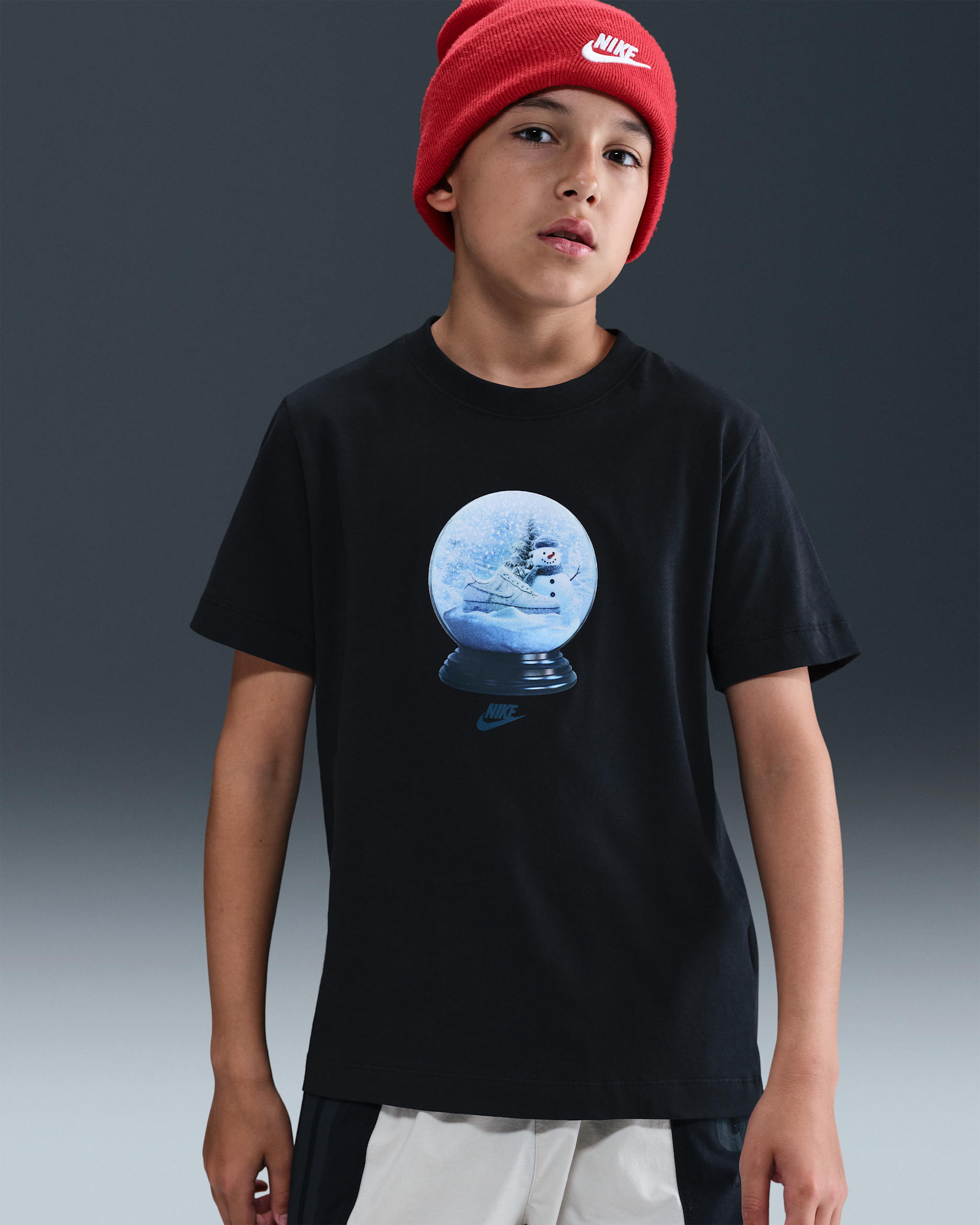 Nike Sportswear T-skjorte til store barn - Svart