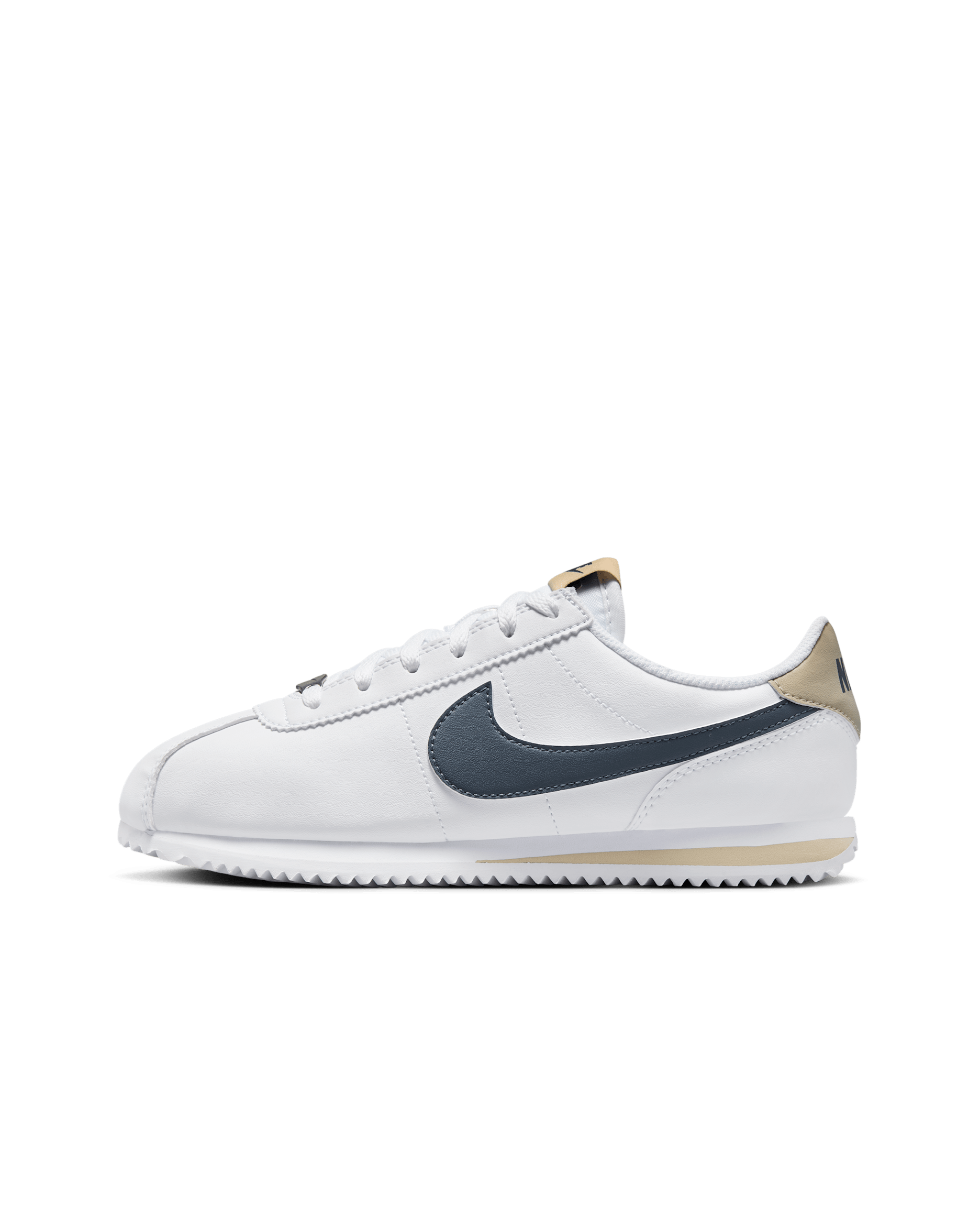 Nike Cortez Older Kids' Shoes - White/Desert Khaki/Thunder Blue