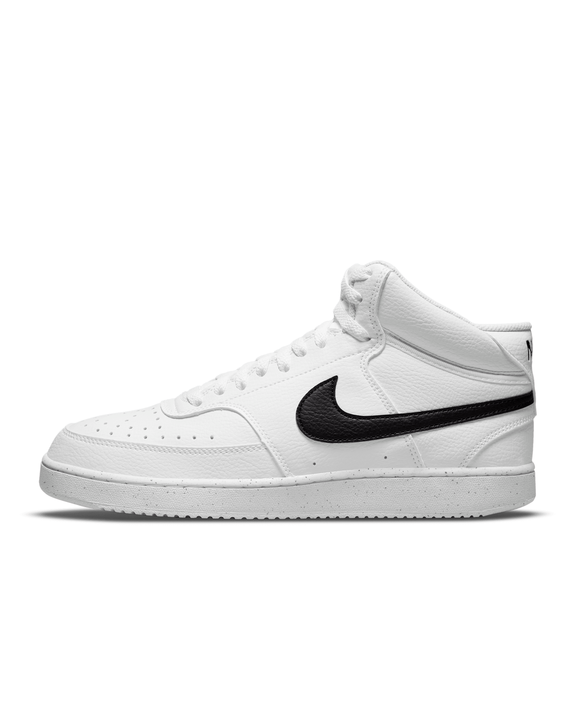 Nike Court Vision 中筒 Next Nature 男鞋 - 白色/白色/黑色