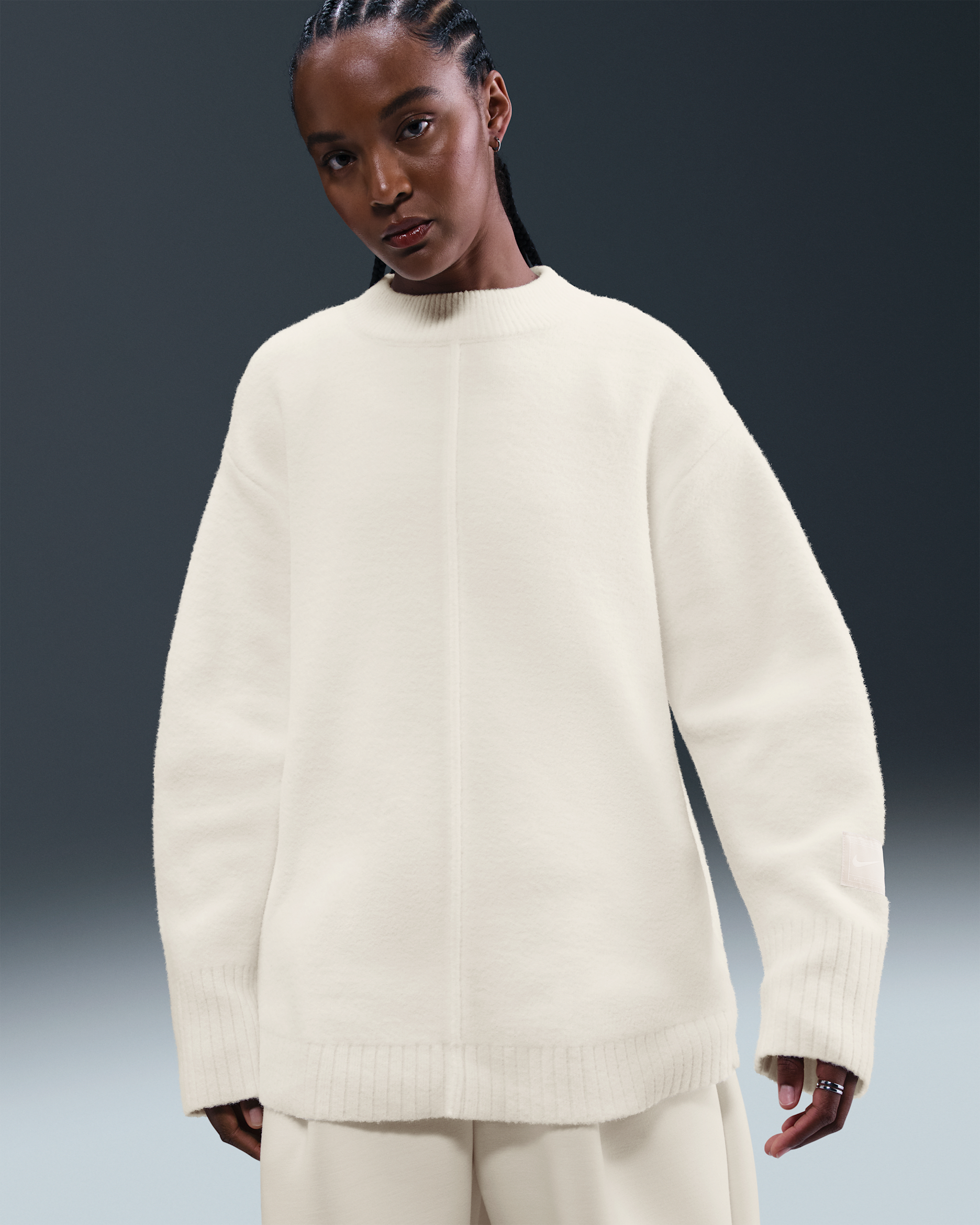 Nike Sportswear Damenpullover mit Rundhalsausschnitt - Pale Ivory/Sail