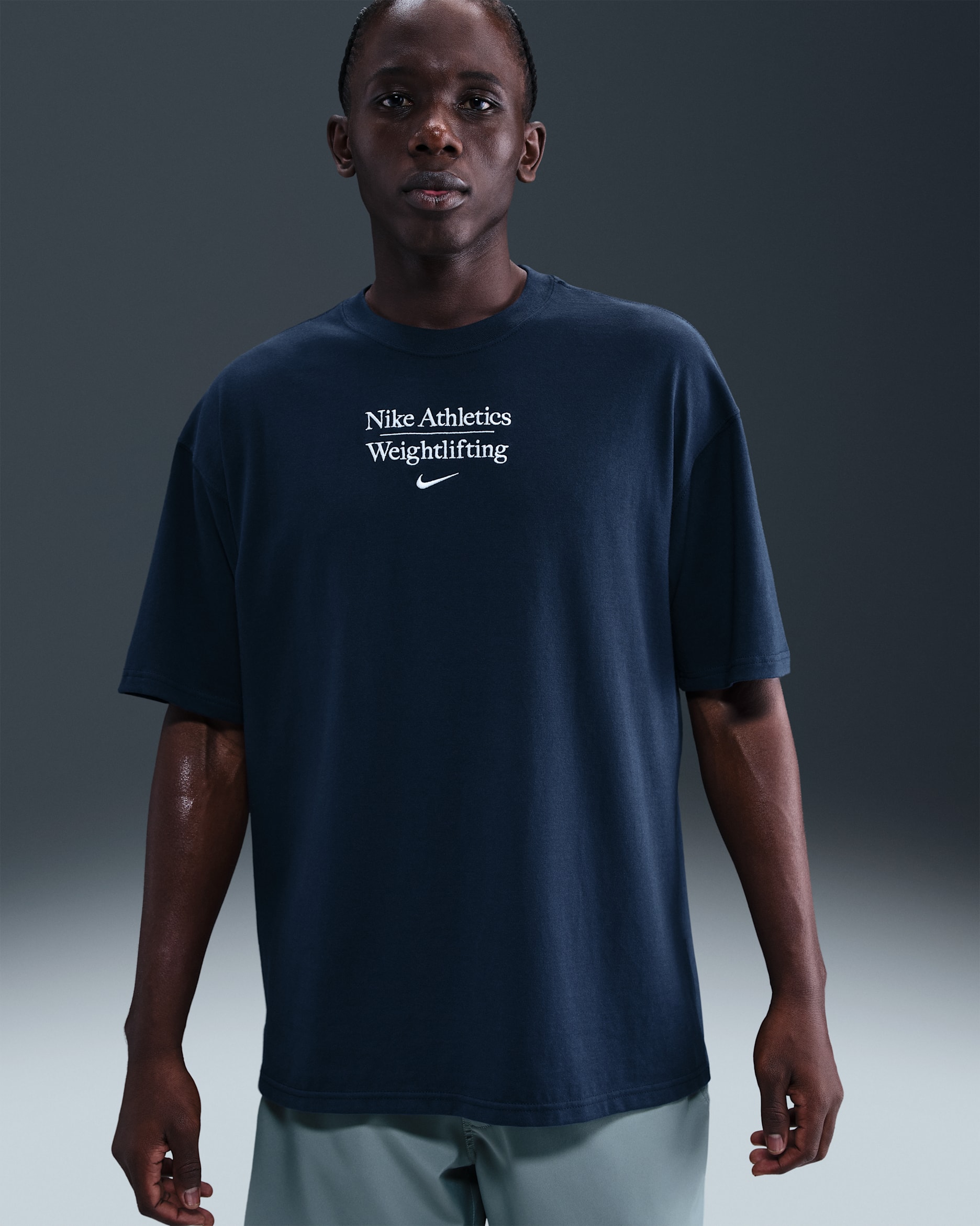 Nike Weightlifting Men's Max90 T-Shirt - College Navy