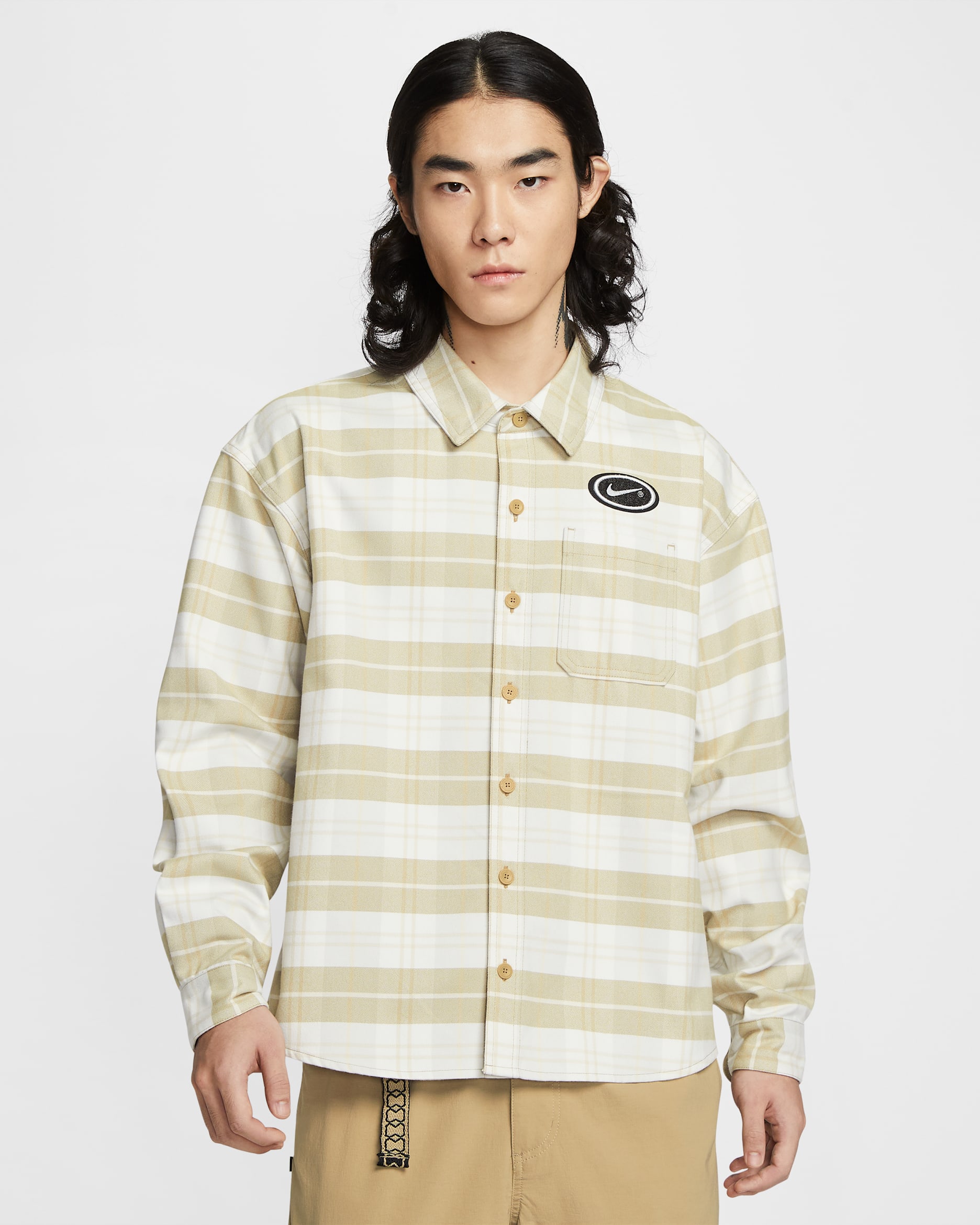 나이키 SB x 에릭 코스턴 스케이트보딩 플란넬 - 세일/라이트 본