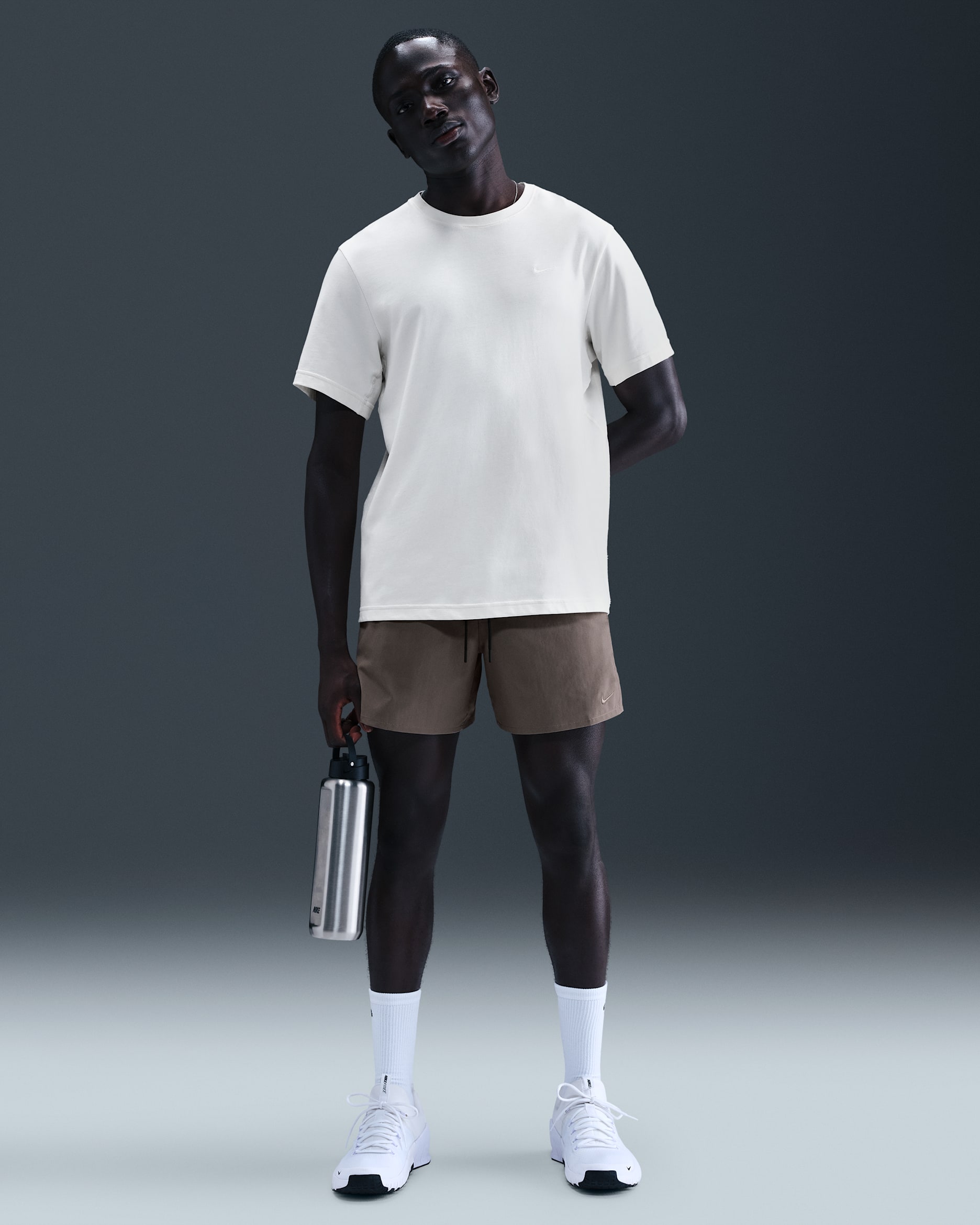 Nike Unlimited Men's Dri-FIT 5" Unlined Versatile Shorts - Cave Stone/Black/Cave Stone