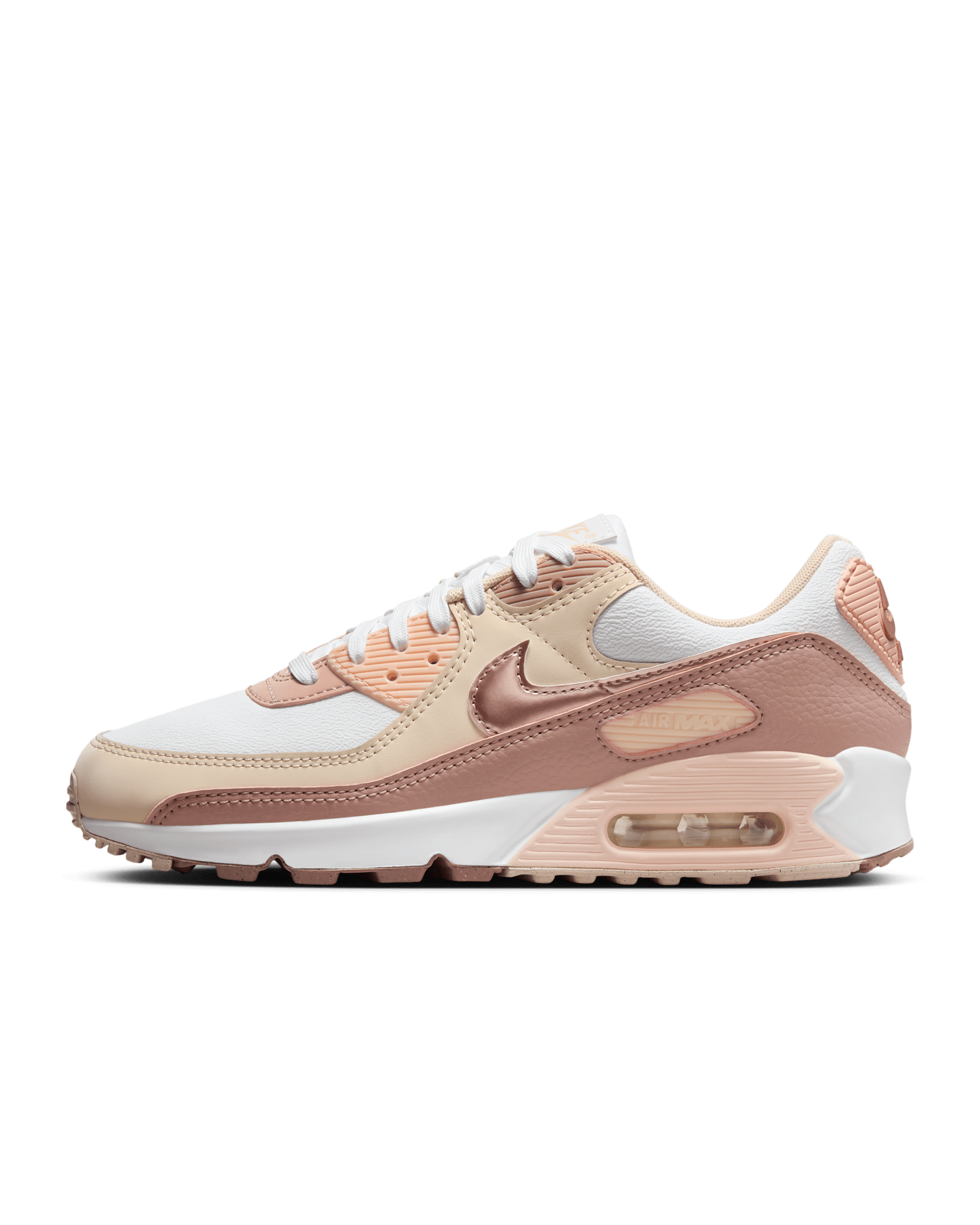 Nike Air Max 90 Next Nature Premium Women's Shoes - White/Washed Coral/Pearl White/Particle Pink