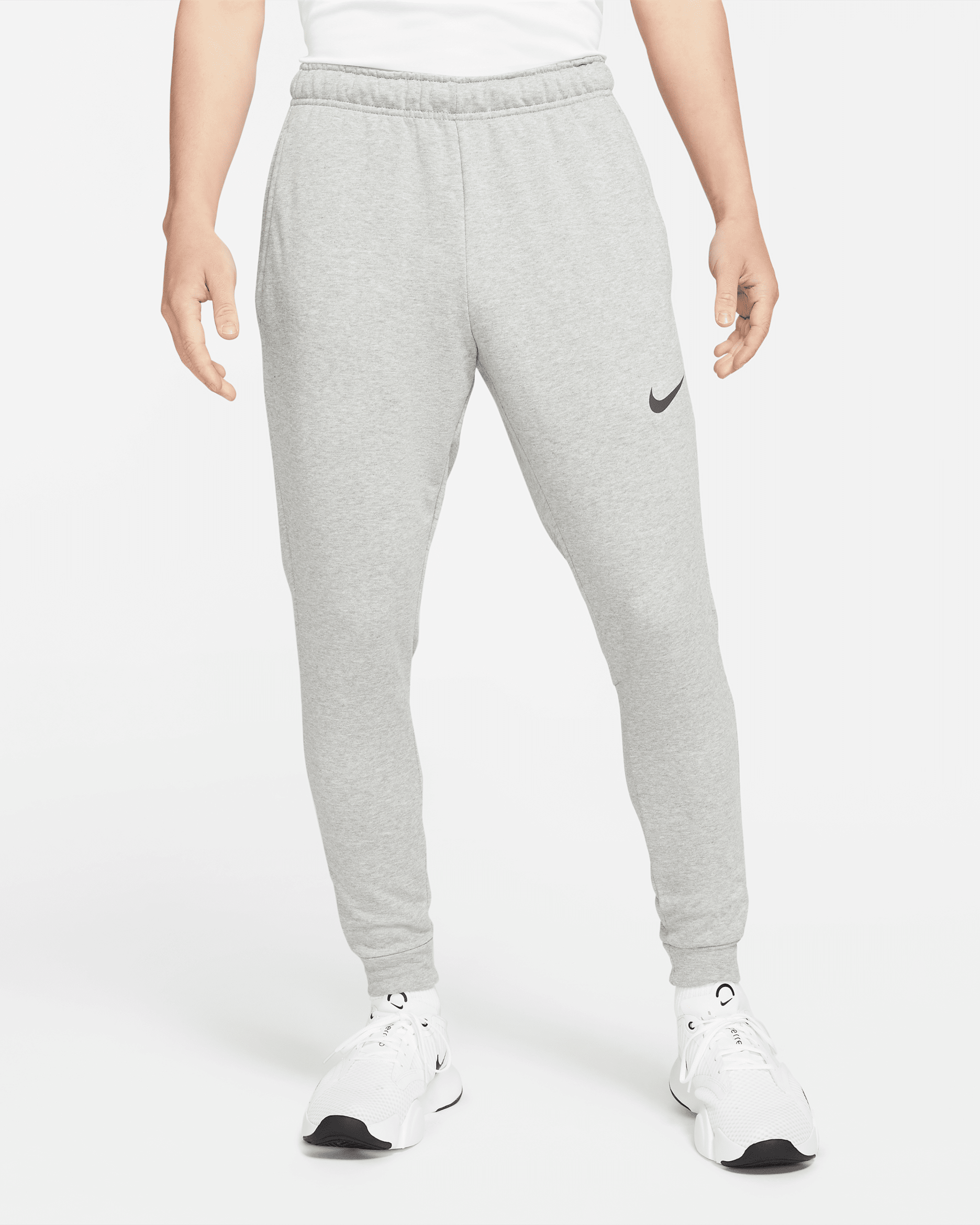 Nike Dri-FIT Men's Tapered Training Pants - Dark Grey Heather/Black