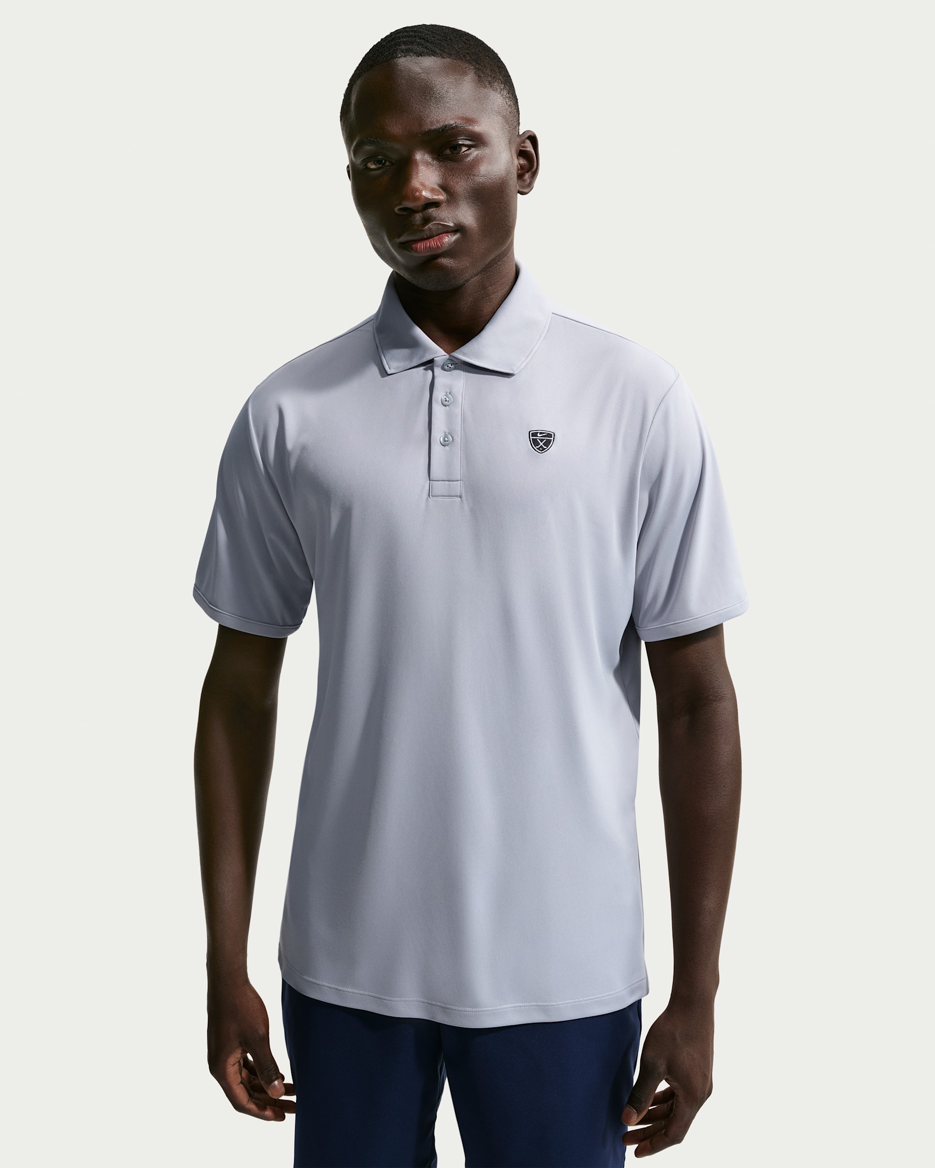 Nike Par Men's Dri-FIT Golf Polo - Wolf Grey/White