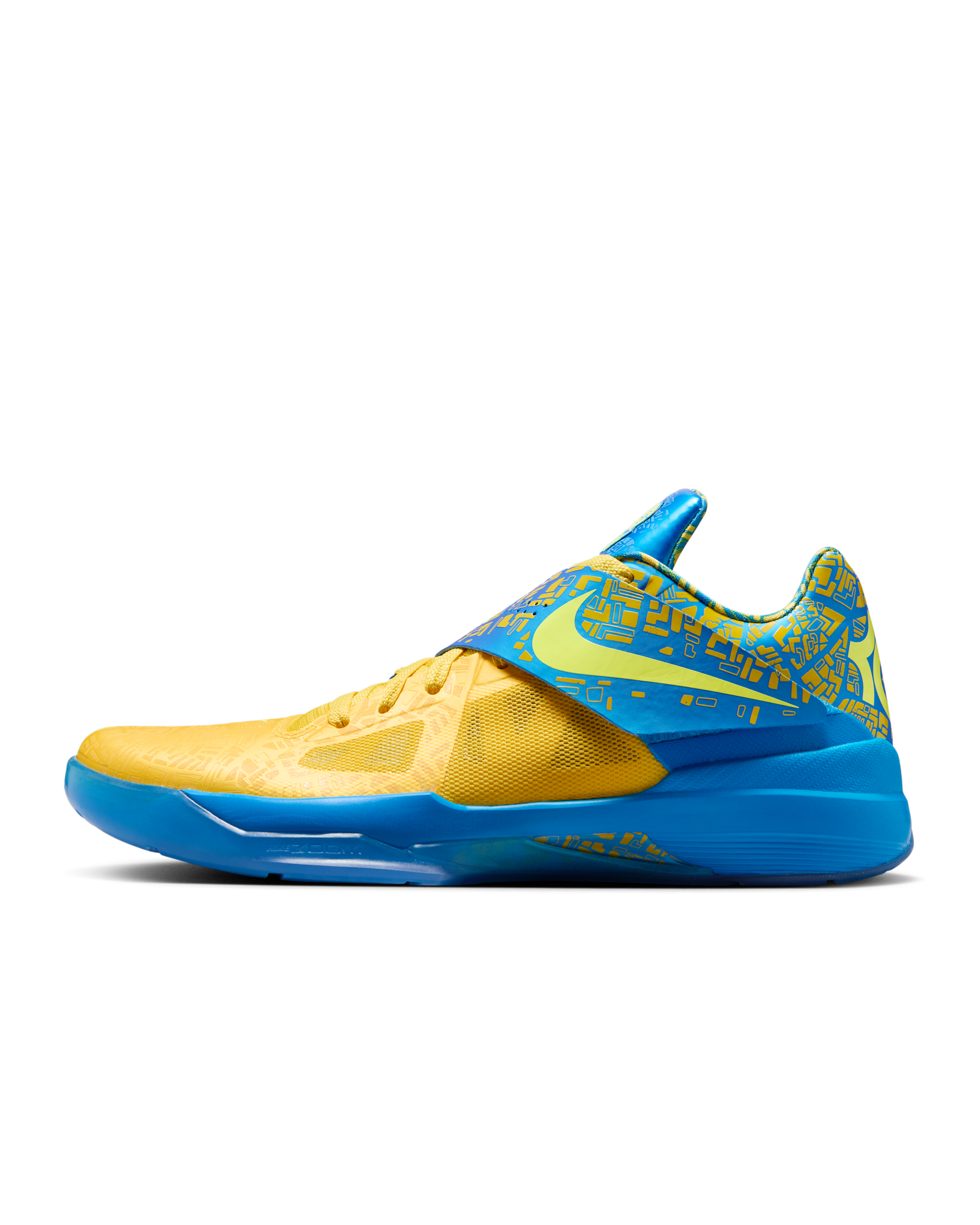 Tenis para hombre Nike Zoom KD 4 - Azul foto/Amarillo tour/Toque de limón
