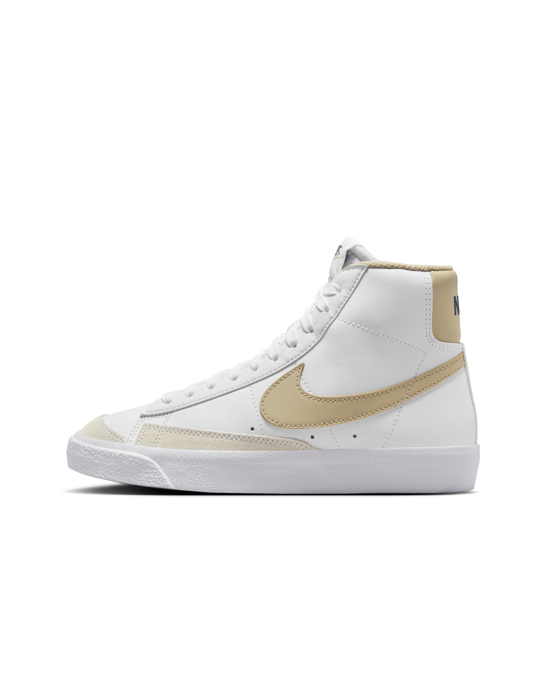รองเท้าเด็กโต Nike Blazer Mid '77 - ขาว/Thunder Blue/Desert Khaki