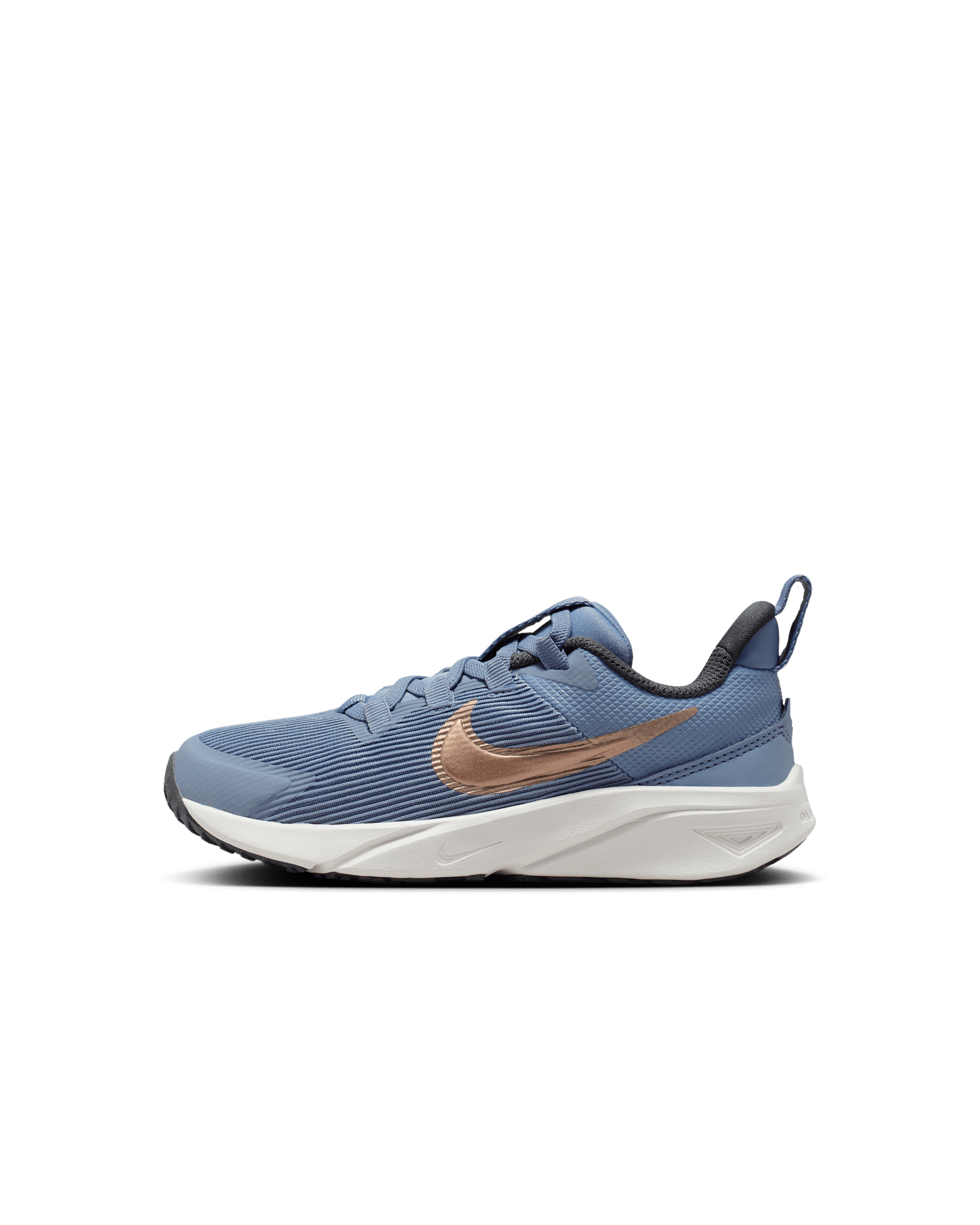 Nike Star Runner 4 Younger Kids' Shoes - Ashen Slate/Armoury Navy/Pure Platinum/Metallic Red Bronze