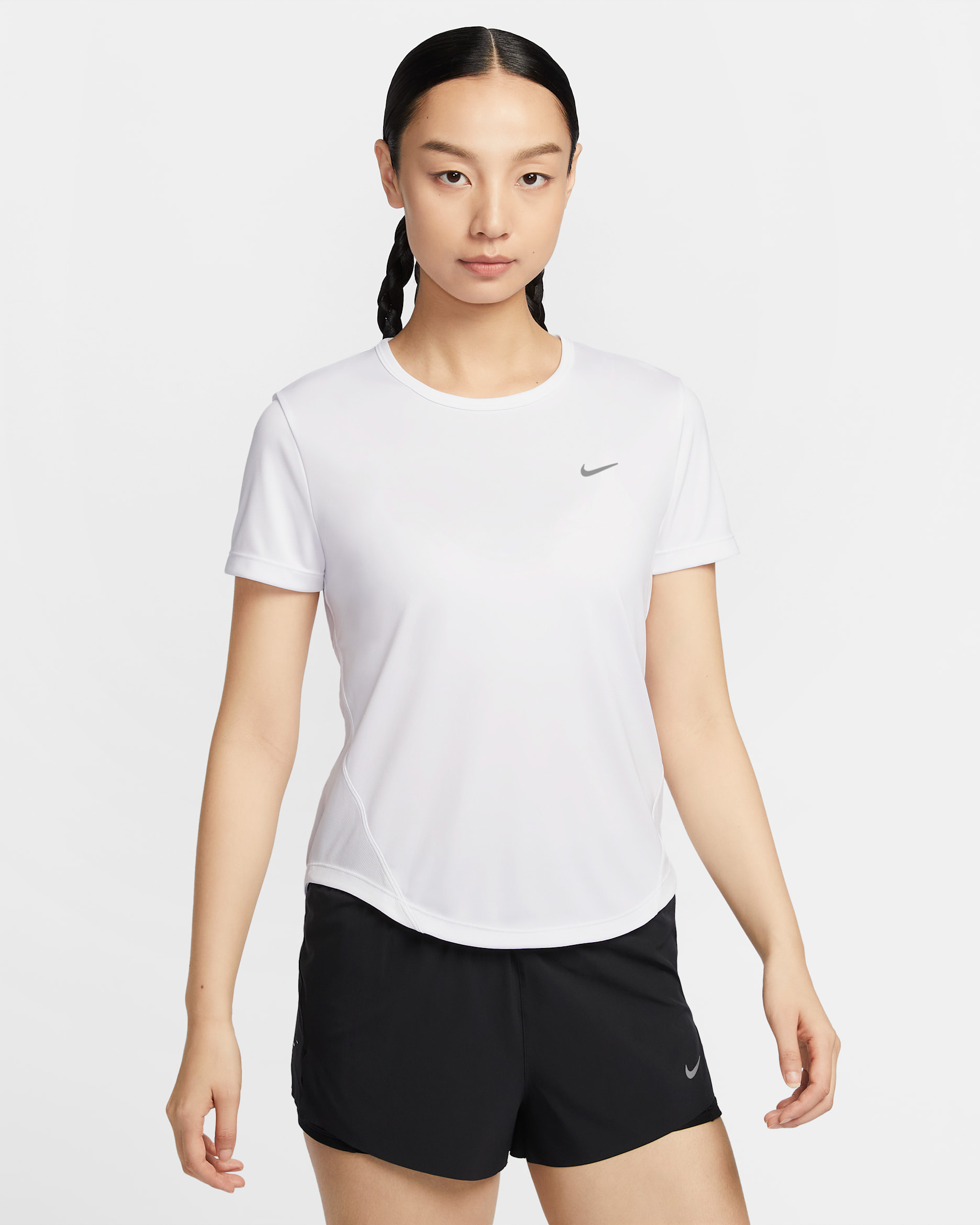 Nike Tempo Women's Dri-FIT Short-Sleeve Running Top - White