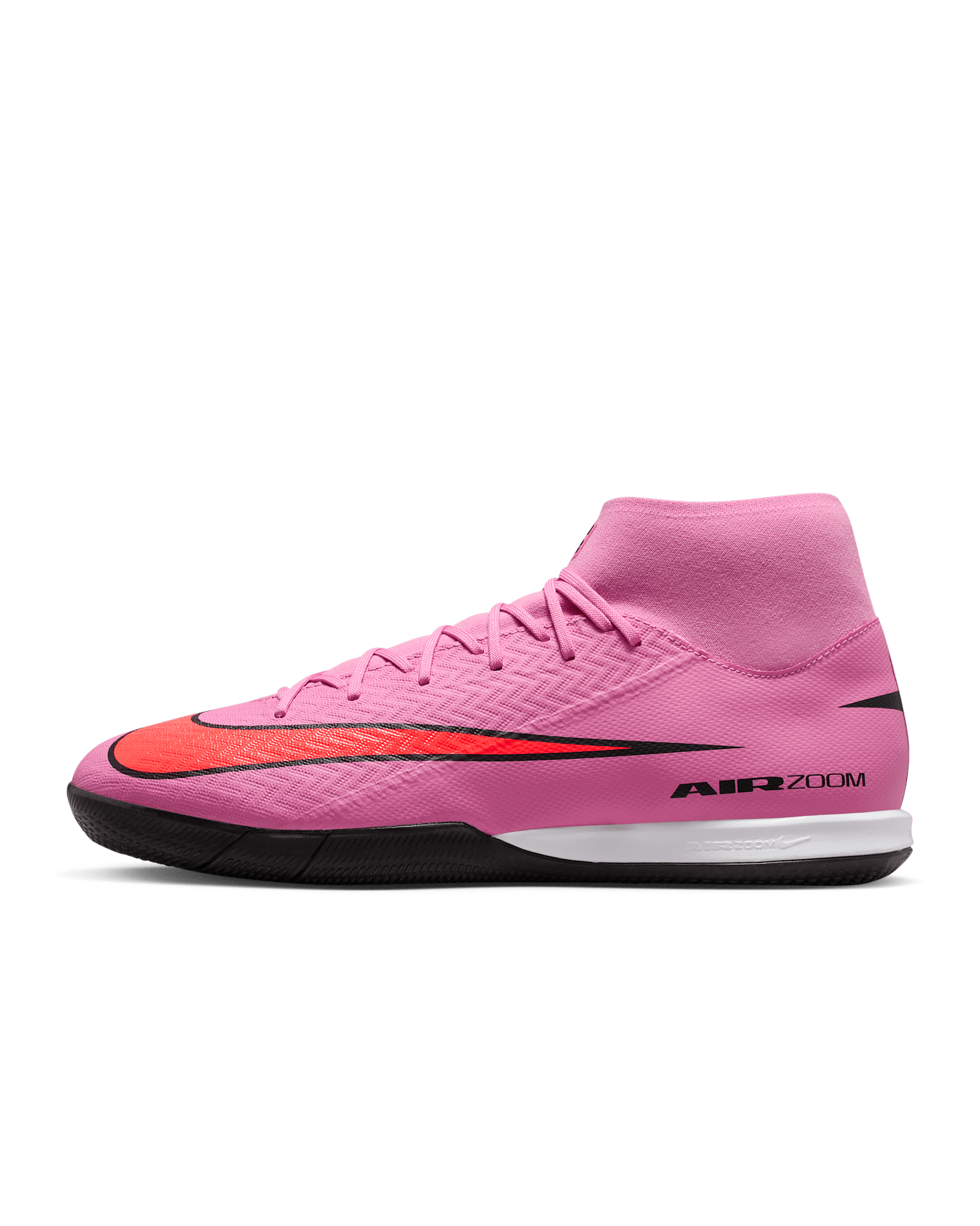 Nike Mercurial Superfly 10 Academy IC High-Top Football Shoes - Magic Flamingo/Total Crimson/Black
