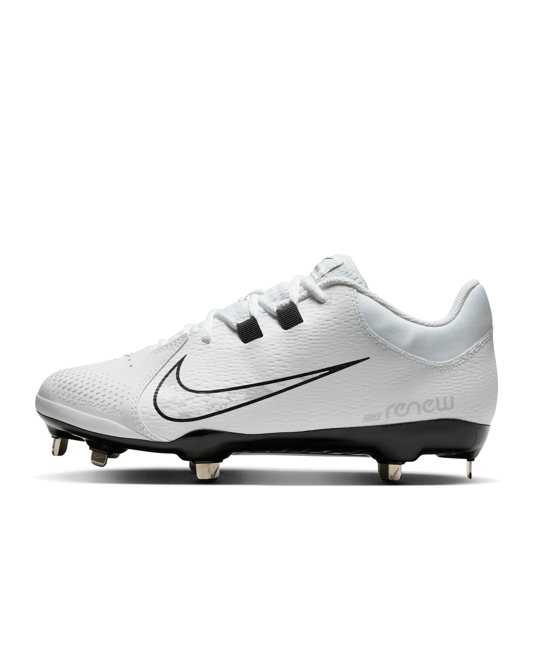Nike Hyperdiamond 4 Pro Women's Softball Cleats - White/Black/Wolf Grey